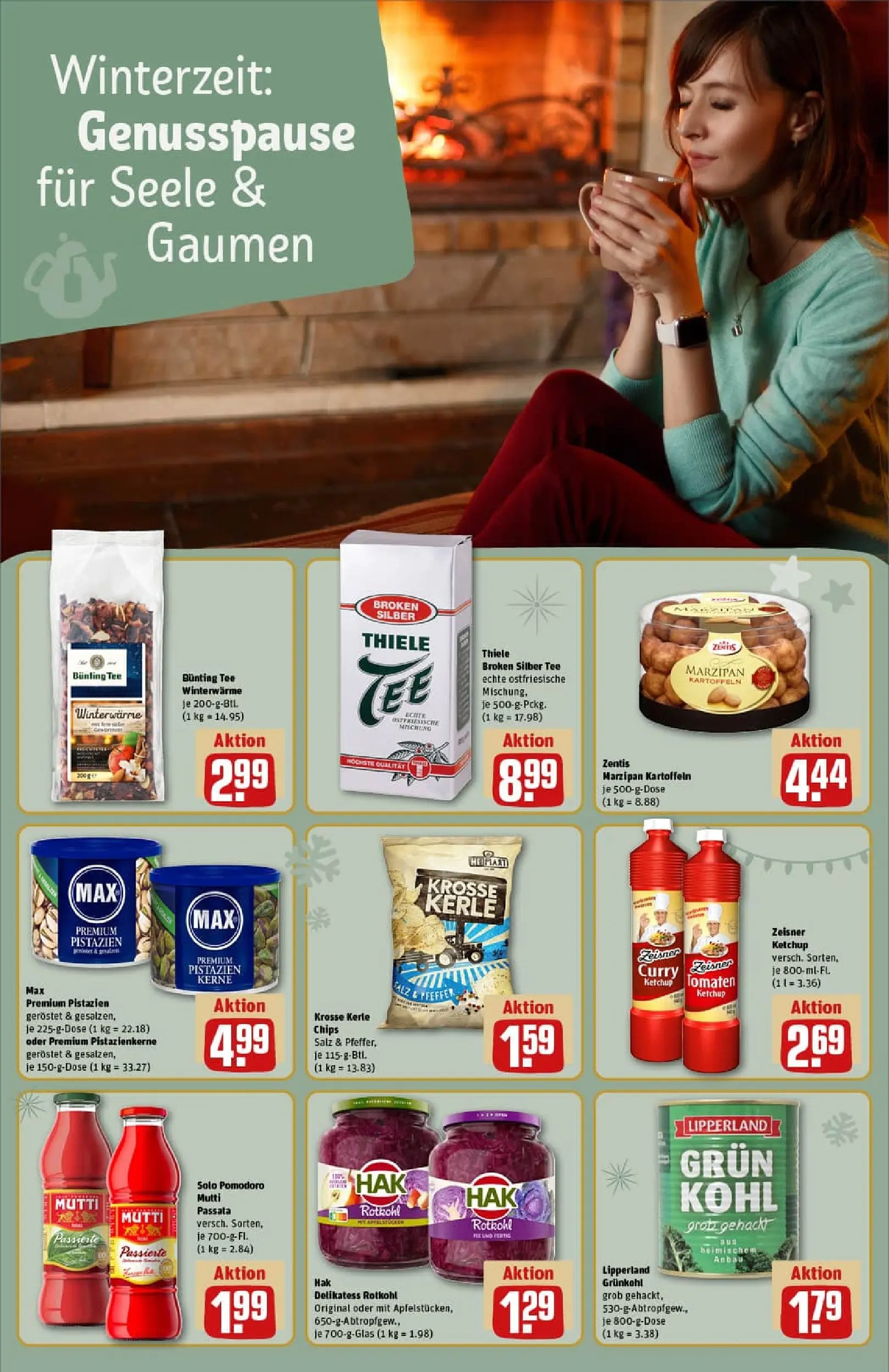 REWE Prospekt ab 01.12.2025 zum Blättern » Angebote | Seite: 20 | Produkte: YFood, Fisch, Kartoffeln, Kuchen