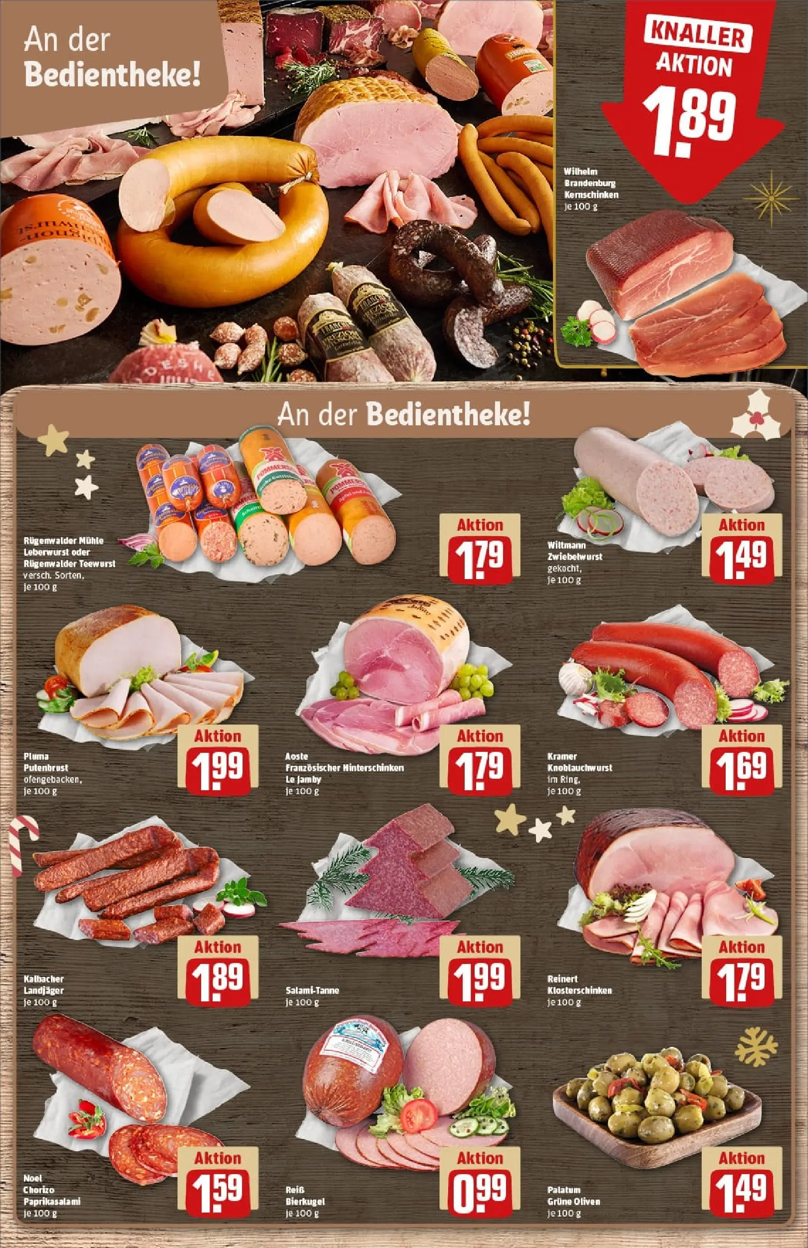 REWE Prospekt ab 01.12.2025 zum Blättern » Angebote | Seite: 14 | Produkte: Gouda, Bifi, Salakis, Salami
