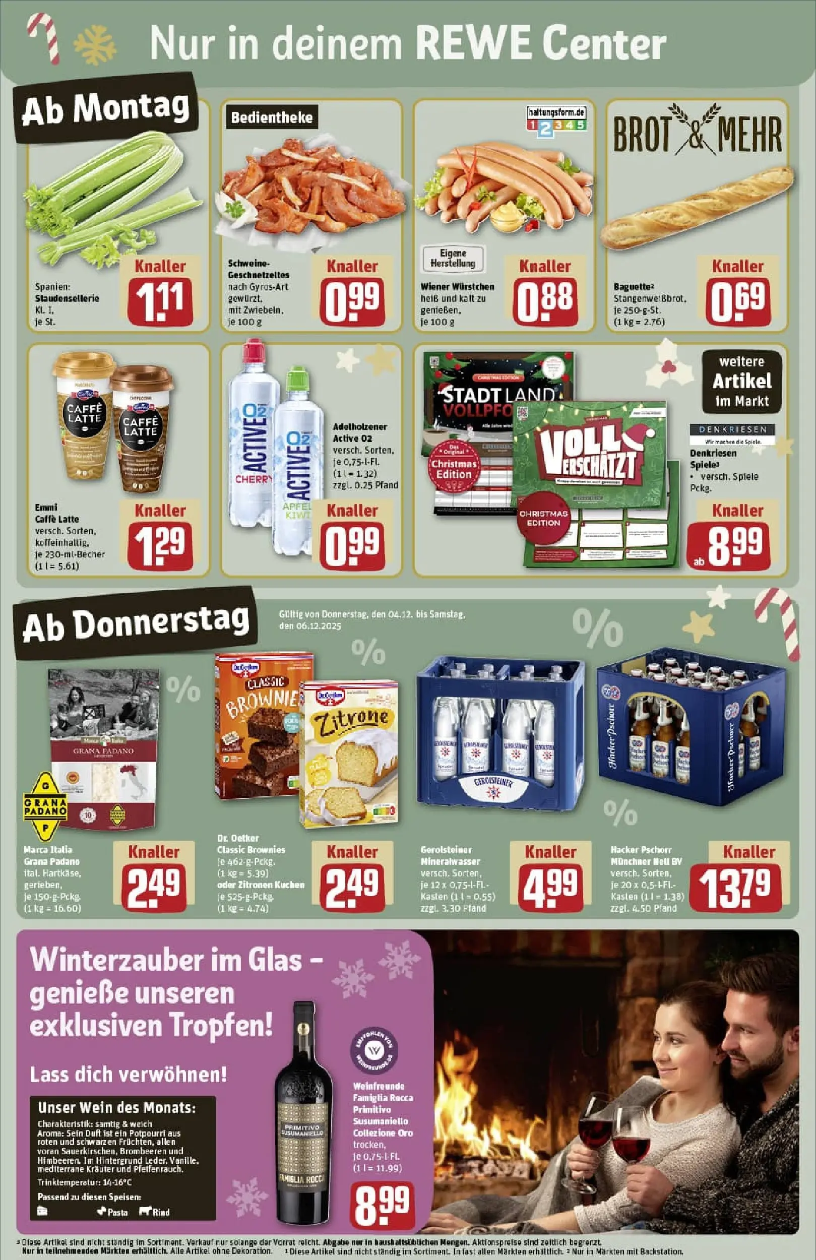 REWE Prospekt ab 01.12.2025 zum Blättern » Angebote | Seite: 5 | Produkte: Merci, Butter, Schogetten, Lindt