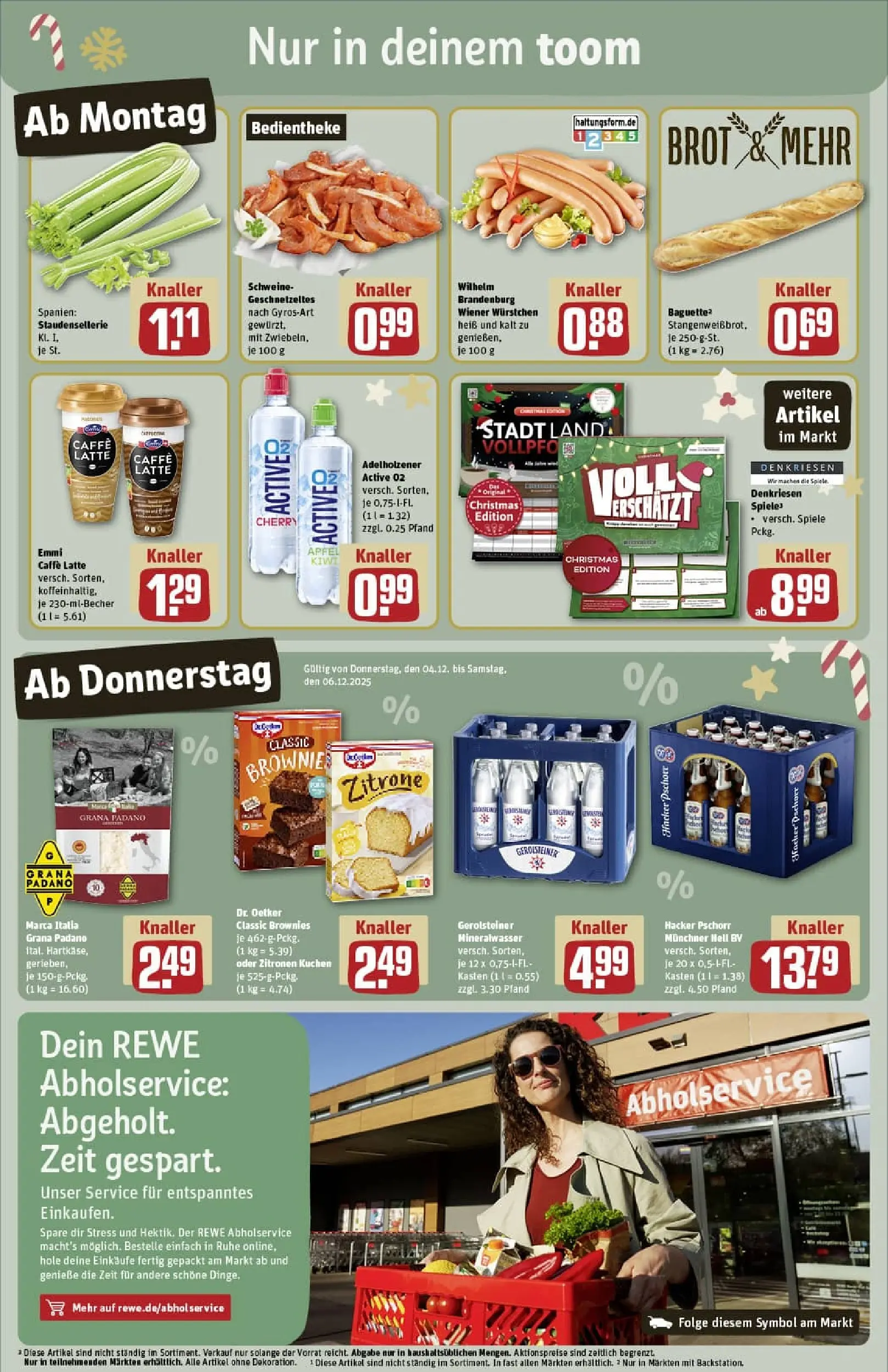 REWE Prospekt ab 01.12.2025 zum Blättern » Angebote | Seite: 5 | Produkte: Butter, Milka, Schogetten, Lindt