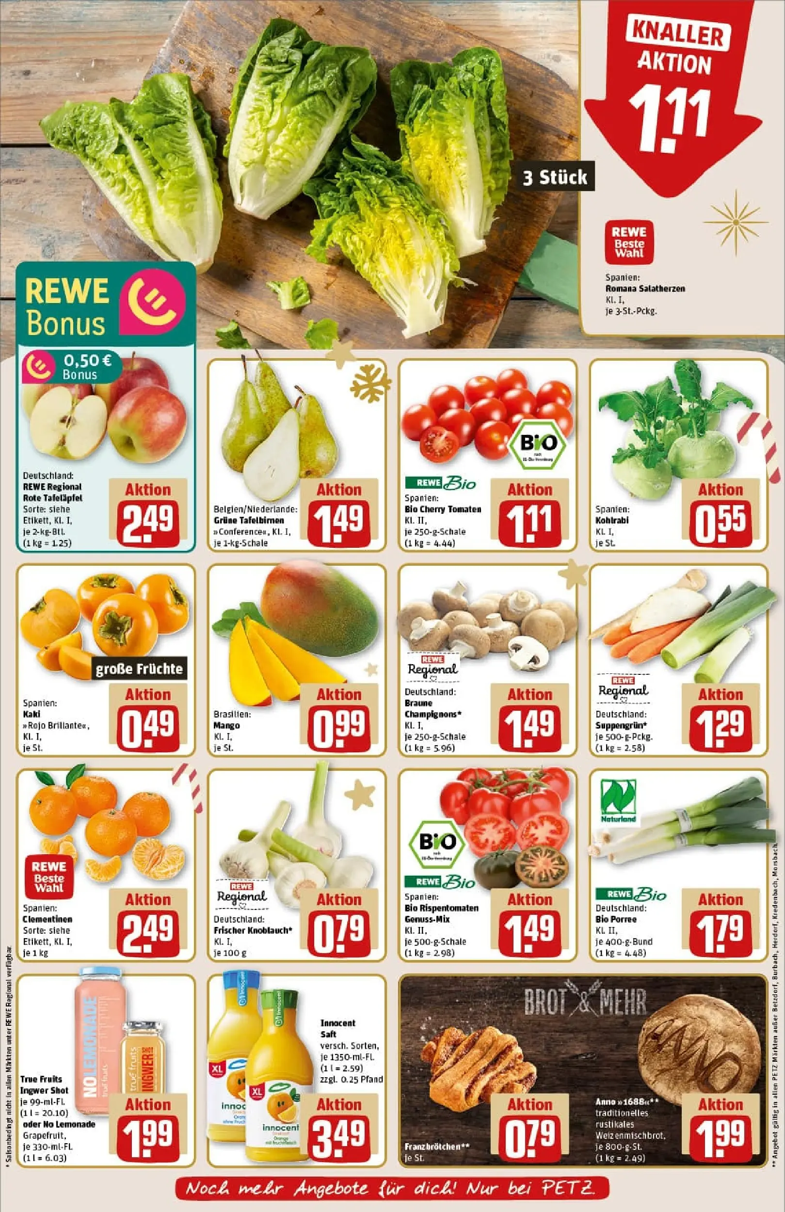 REWE Prospekt ab 01.12.2025 zum Blättern » Angebote | Seite: 12 | Produkte: Butter, YFood, Räucherlachs, Paprika
