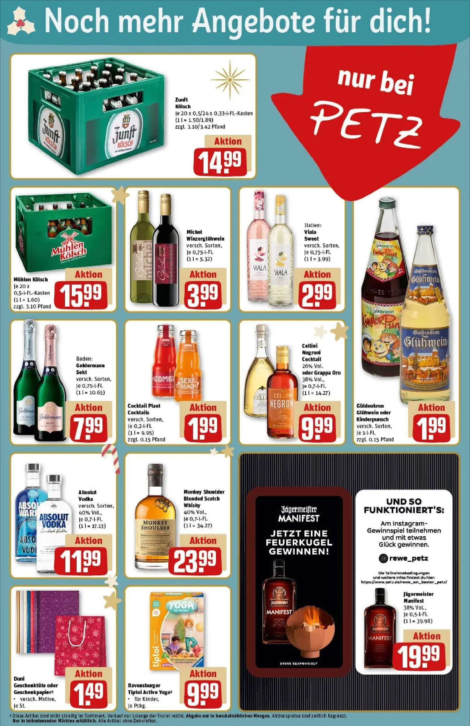REWE Prospekt ab 01.12.2025 zum Blättern » Angebote | Seite: 17 | Produkte: Bitburger, Bier, Limonade, Gerolsteiner