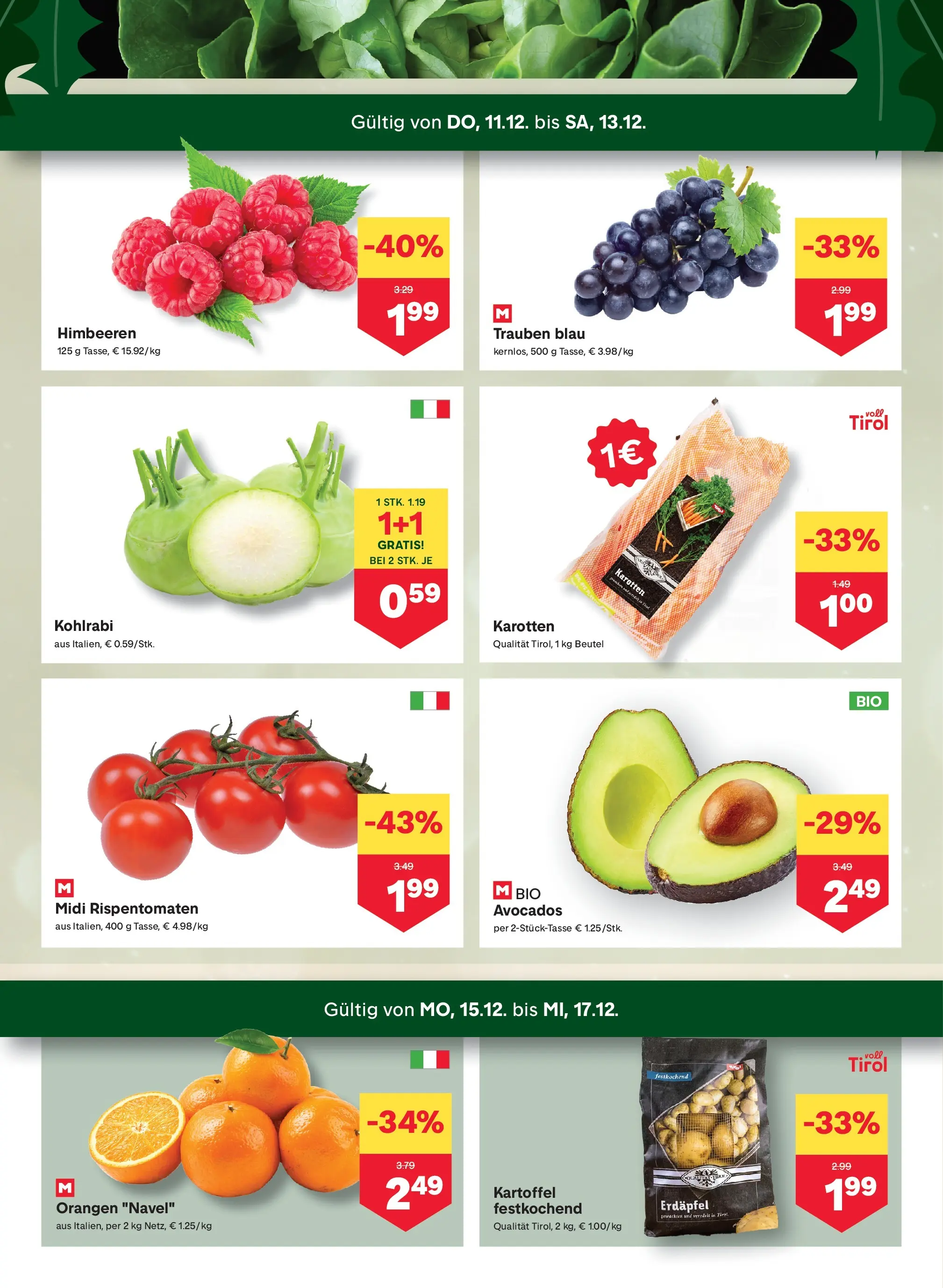 MPREIS Altenmarkt von 11.12.2025 - Aktuelle Angebote | Seite: 2 | Produkte: Orangen