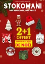 Stokomani 2+1 offert sur toute la déco de Noël - au 07.12.2025