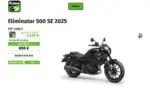 Kawasaki Eliminator 500 SE 2025 - au 31.01.2026