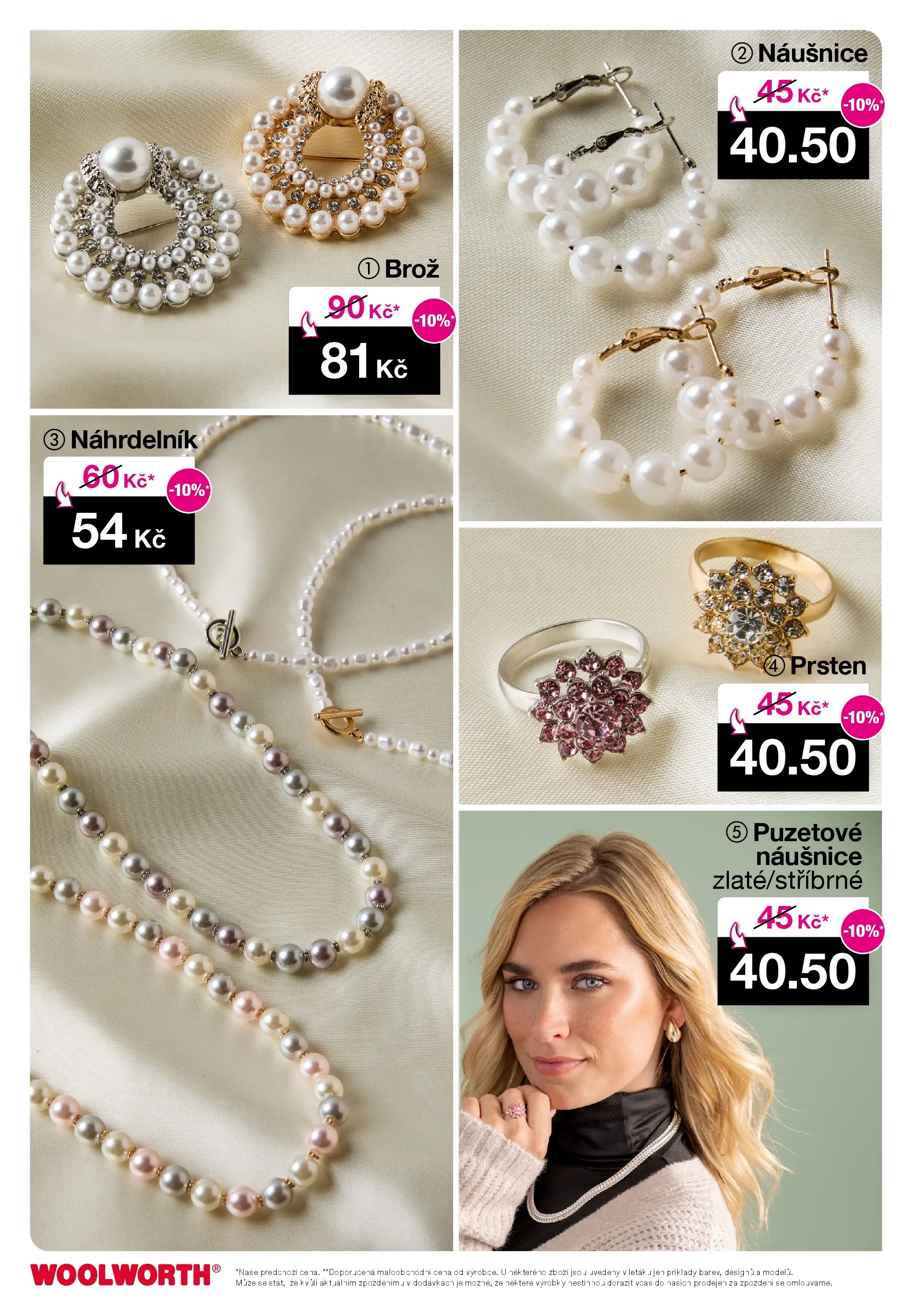 Woolworth leták - Třebíč, Třinec, Žatec od 05.12.2025 - akční nabídka | Strana: 4 | Produkty: Naušnice