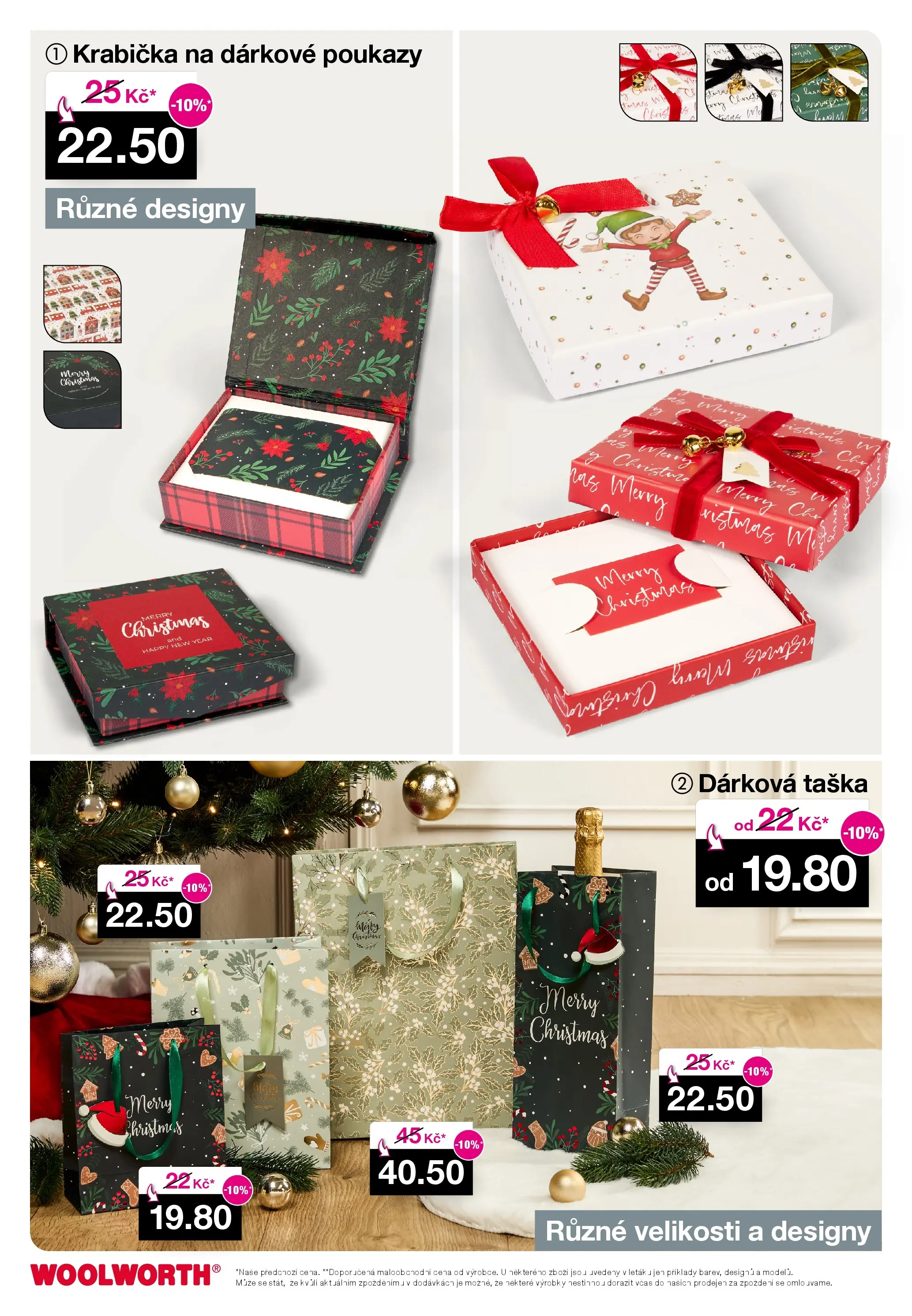 Woolworth leták - Třebíč, Třinec, Žatec od 05.12.2025 - akční nabídka | Strana: 13 | Produkty: Krabička, Dárková taška, Taška, Miš