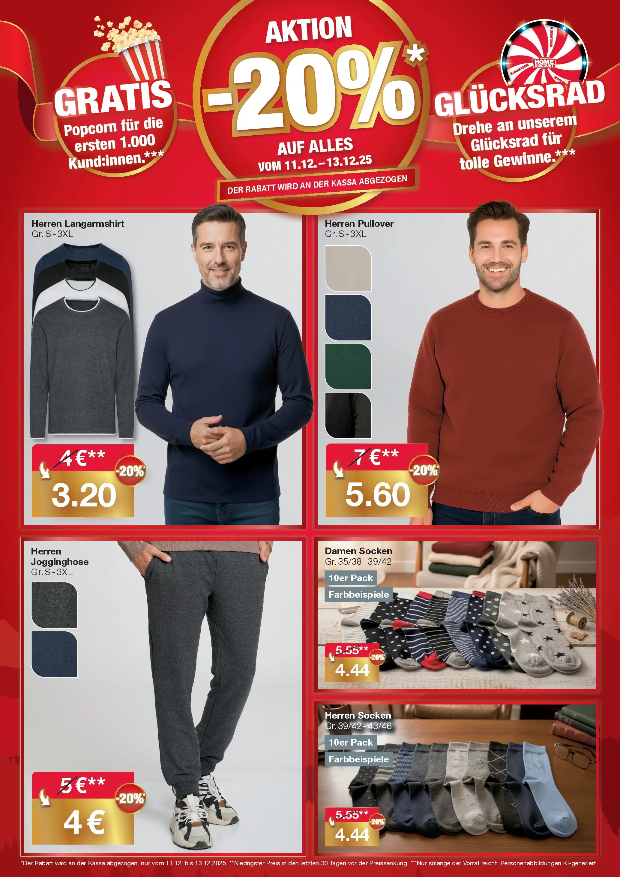 Woolworth Servus Lustenau! von 11.12.2025 - Aktuelle Angebote | Seite: 2 | Produkte: Pullover, Socken