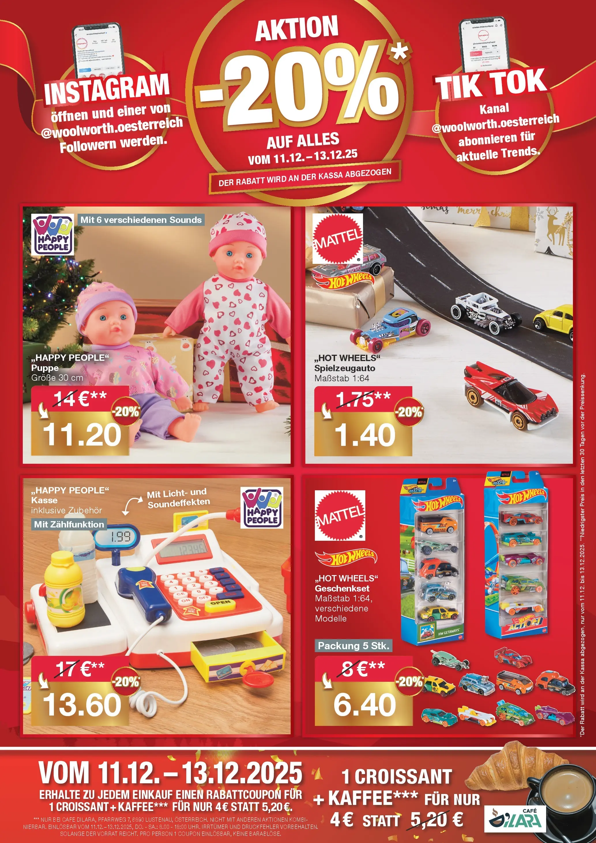 Woolworth Servus Lustenau! von 11.12.2025 - Aktuelle Angebote | Seite: 7 | Produkte: Kaffee