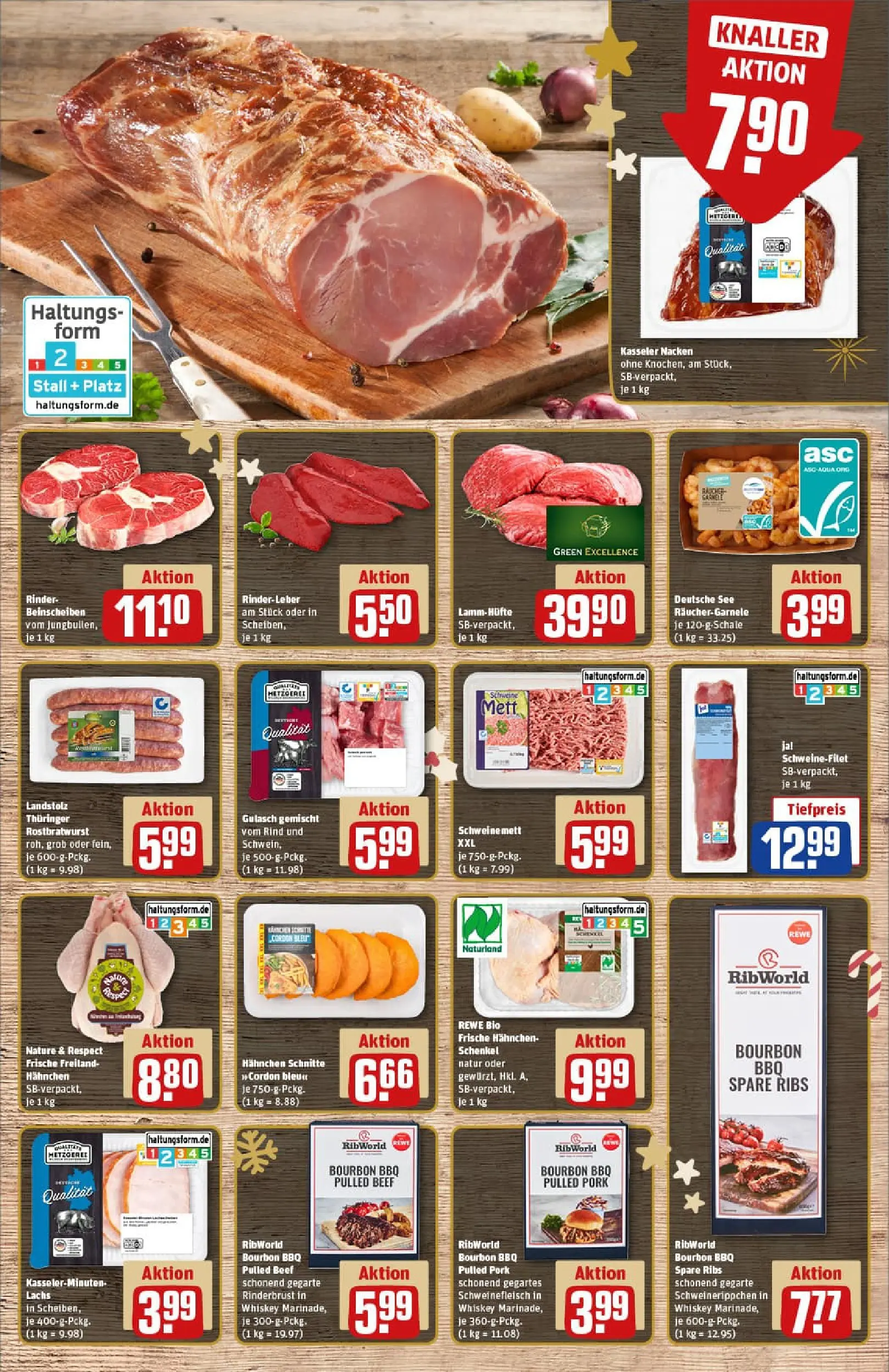 REWE Prospekt ab 07.12.2025 zum Blättern » Angebote | Seite: 8 | Produkte: Schweinefilet, Schweinefleisch, Bourbon, Whiskey