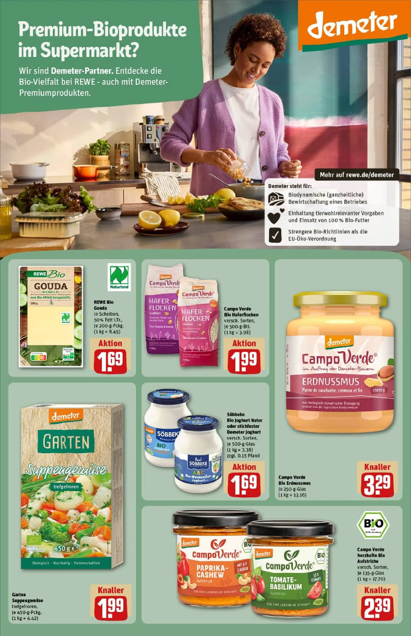 REWE Prospekt ab 07.12.2025 zum Blättern » Angebote | Seite: 21 | Produkte: Butter, Joghurt, Gouda, Paprika