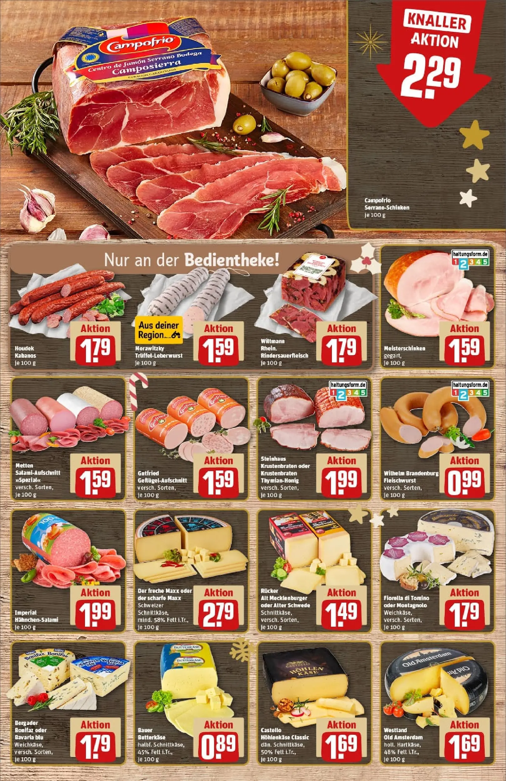 REWE Prospekt ab 07.12.2025 zum Blättern » Angebote | Seite: 9 | Produkte: Krustenbraten, Salami, Morawitzky