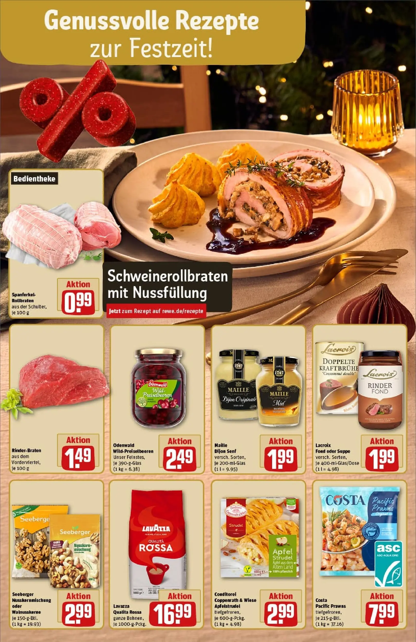 REWE Prospekt ab 07.12.2025 zum Blättern » Angebote | Seite: 6 | Produkte: Rinderbraten, Lavazza, Äpfel, Apple