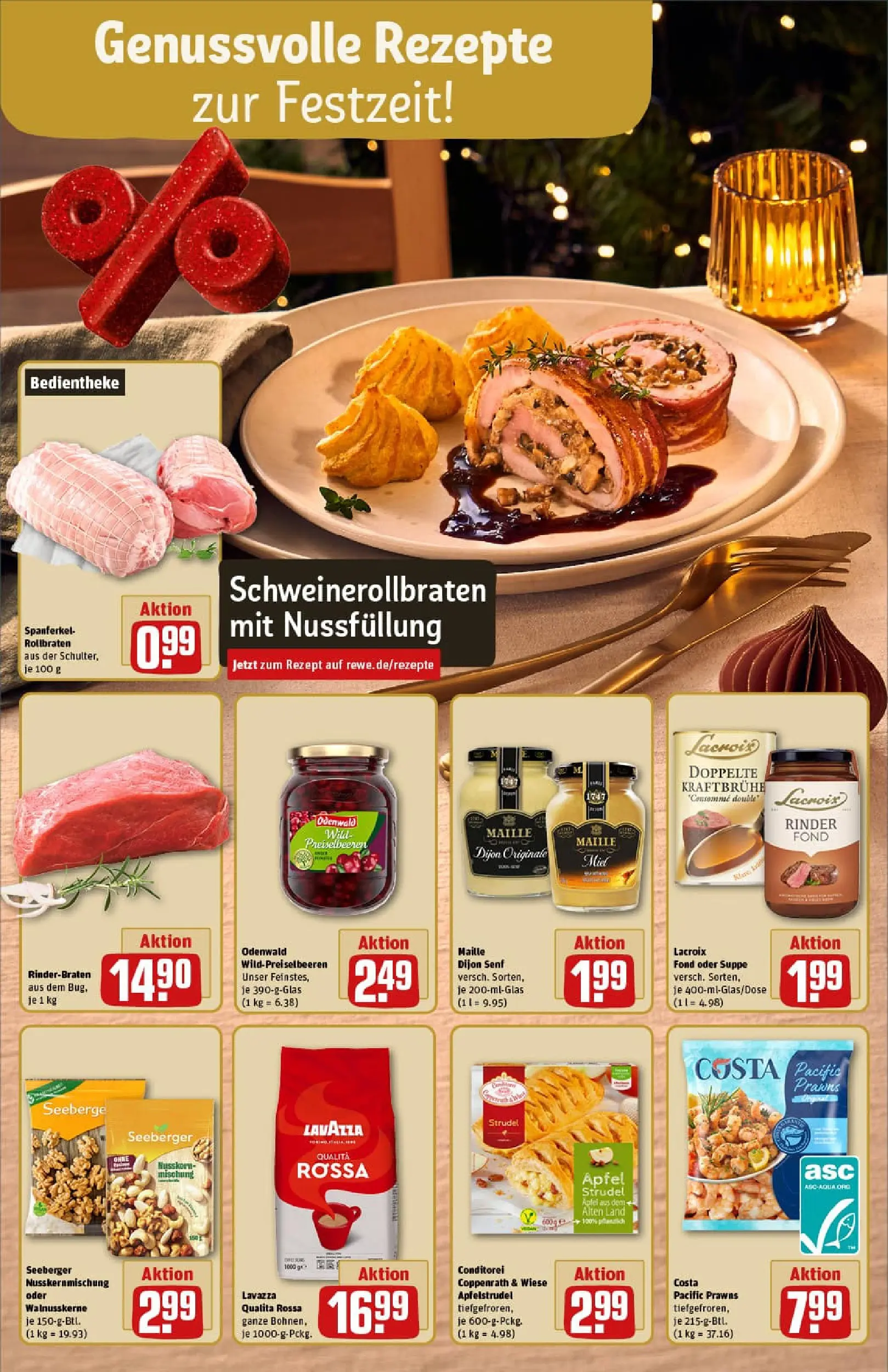 REWE Prospekt ab 07.12.2025 zum Blättern » Angebote | Seite: 6 | Produkte: Rinderbraten, Lavazza, Äpfel, Apple