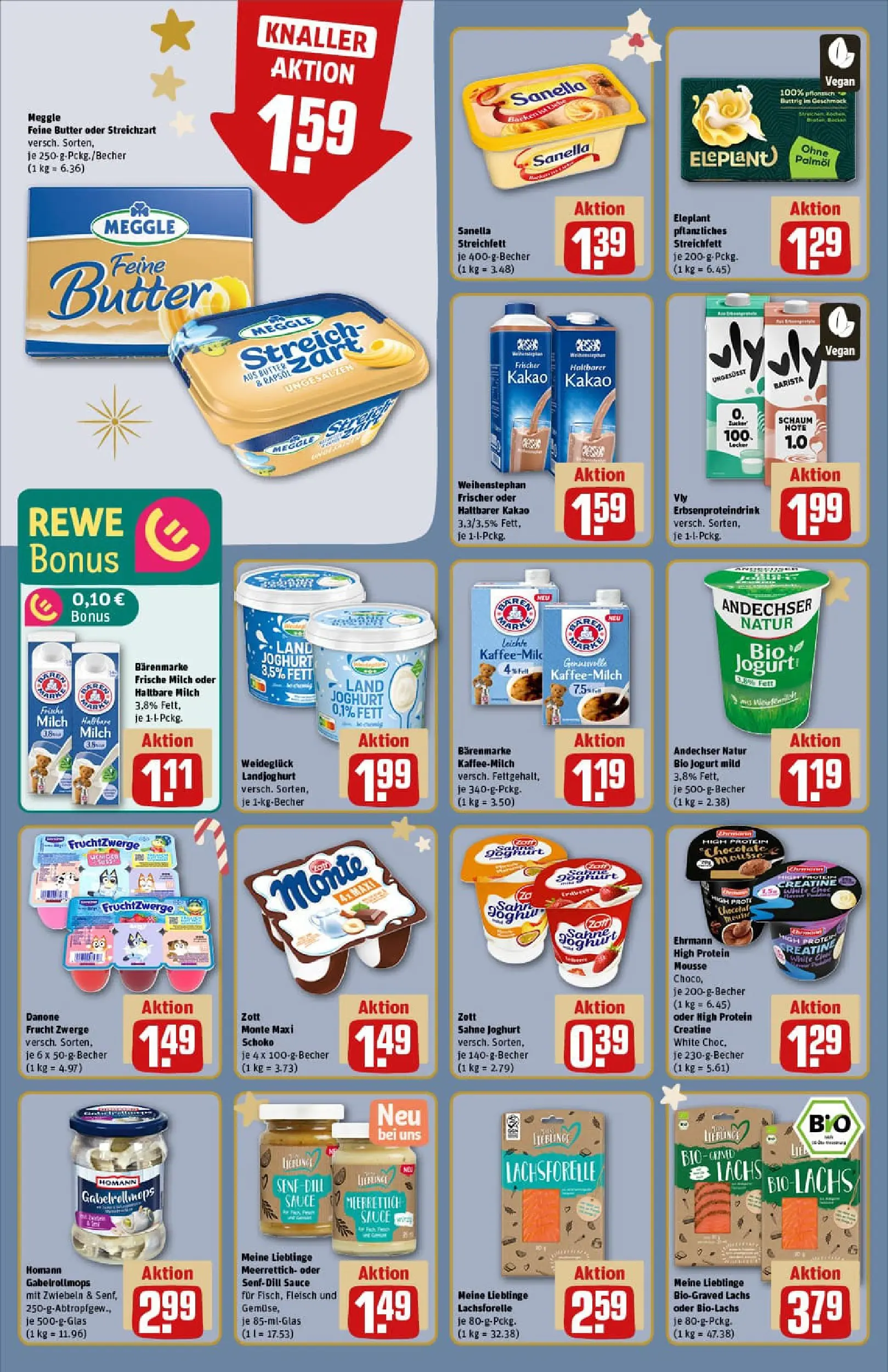 REWE Prospekt ab 07.12.2025 zum Blättern » Angebote | Seite: 12 | Produkte: Fruchtzwerge, Haltbare milch, Zwiebeln, Sahne