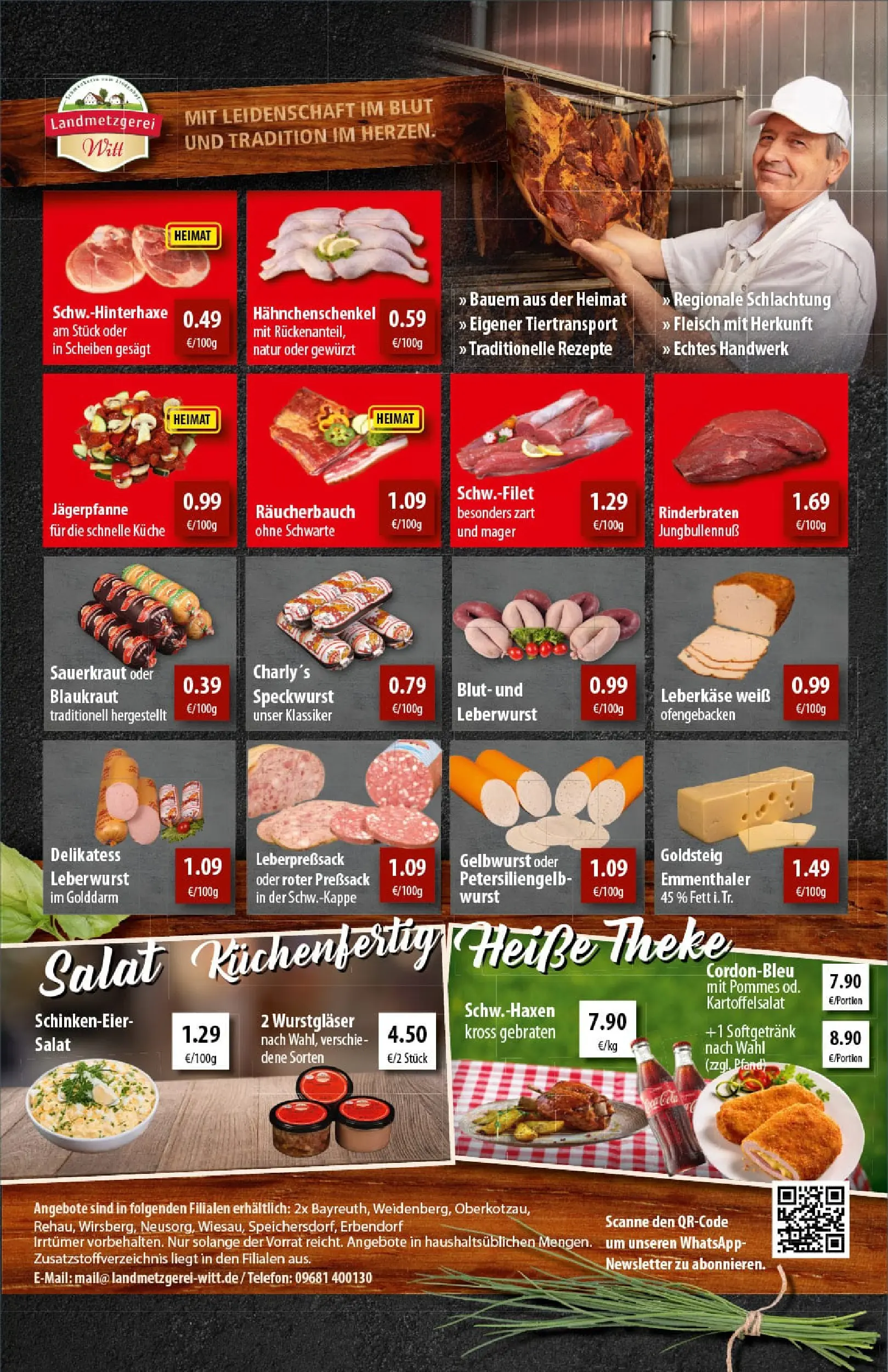 REWE Prospekt ab 07.12.2025 zum Blättern » Angebote | Seite: 9 | Produkte: Rinderbraten, Theke, Salat, Leberkase