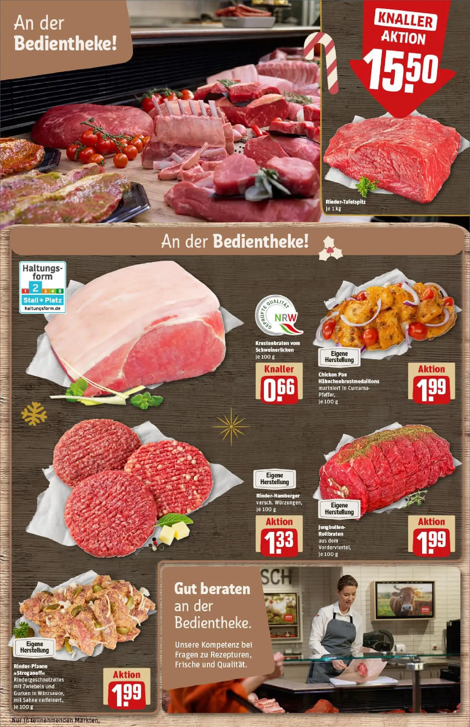 REWE Prospekt ab 07.12.2025 zum Blättern » Angebote | Seite: 10 | Produkte: Krustenbraten, Zwiebeln, Schweinerucken, Sahne