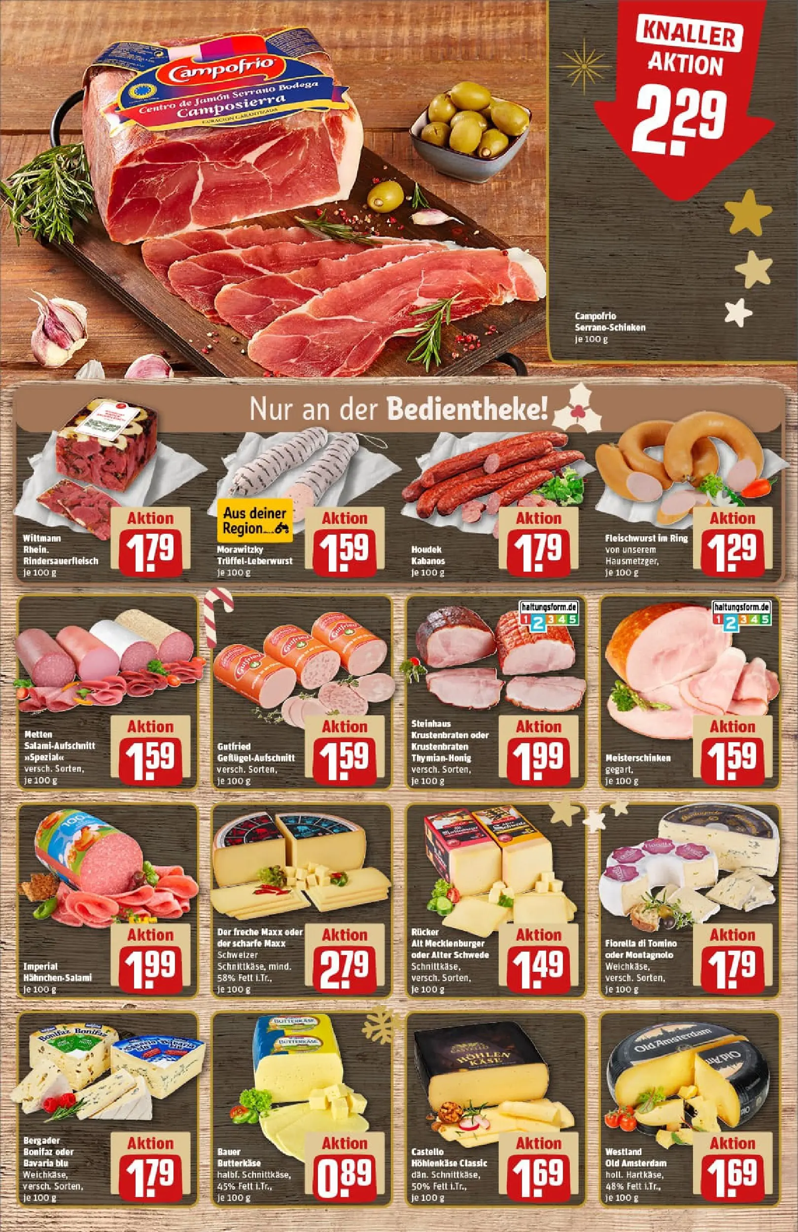 REWE Prospekt ab 07.12.2025 zum Blättern » Angebote | Seite: 9 | Produkte: Krustenbraten, Salami, Morawitzky