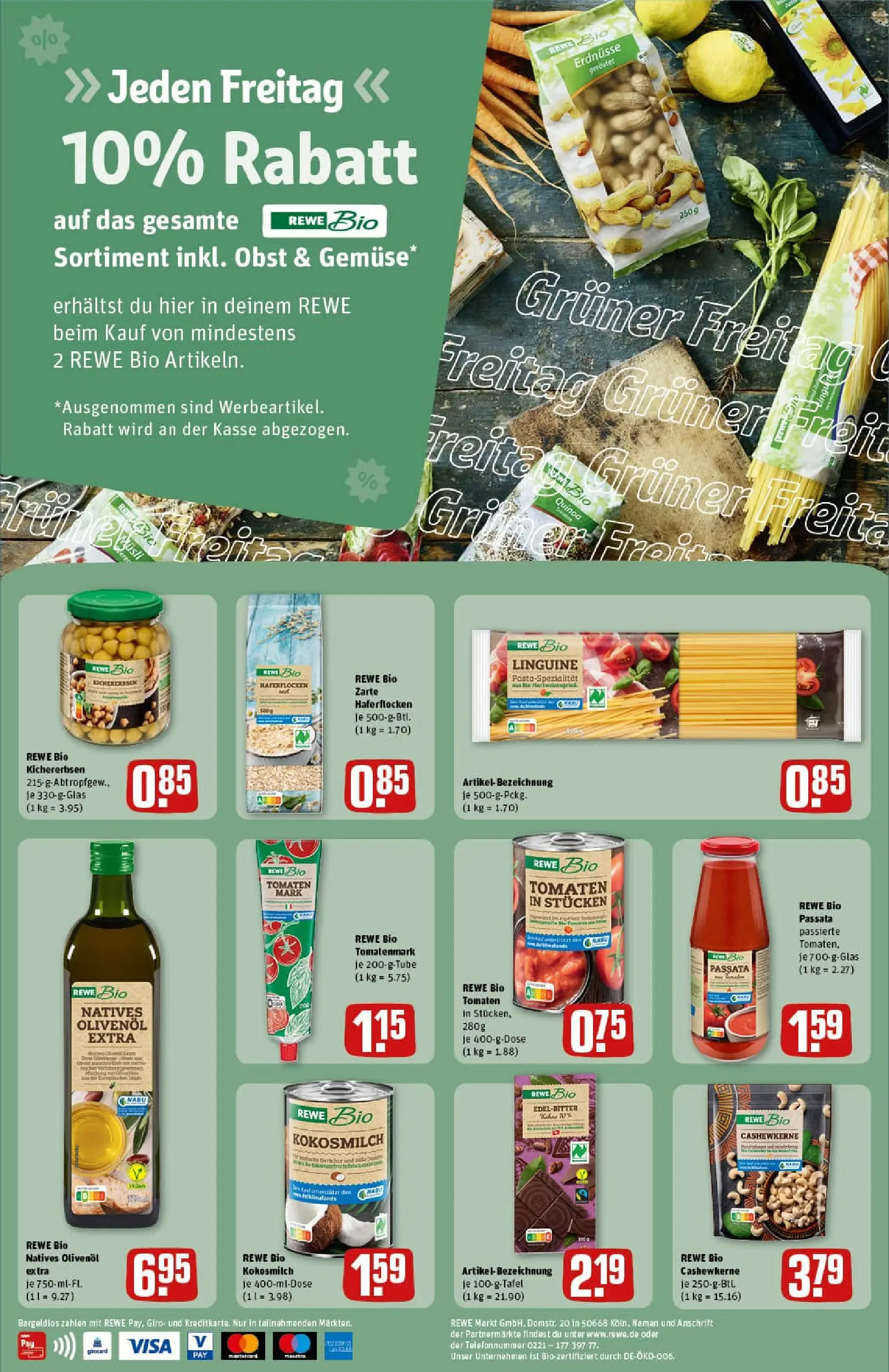 REWE Prospekt ab 07.12.2025 zum Blättern » Angebote | Seite: 2 | Produkte: Musli, Erdnüsse, Tomaten, Pasta
