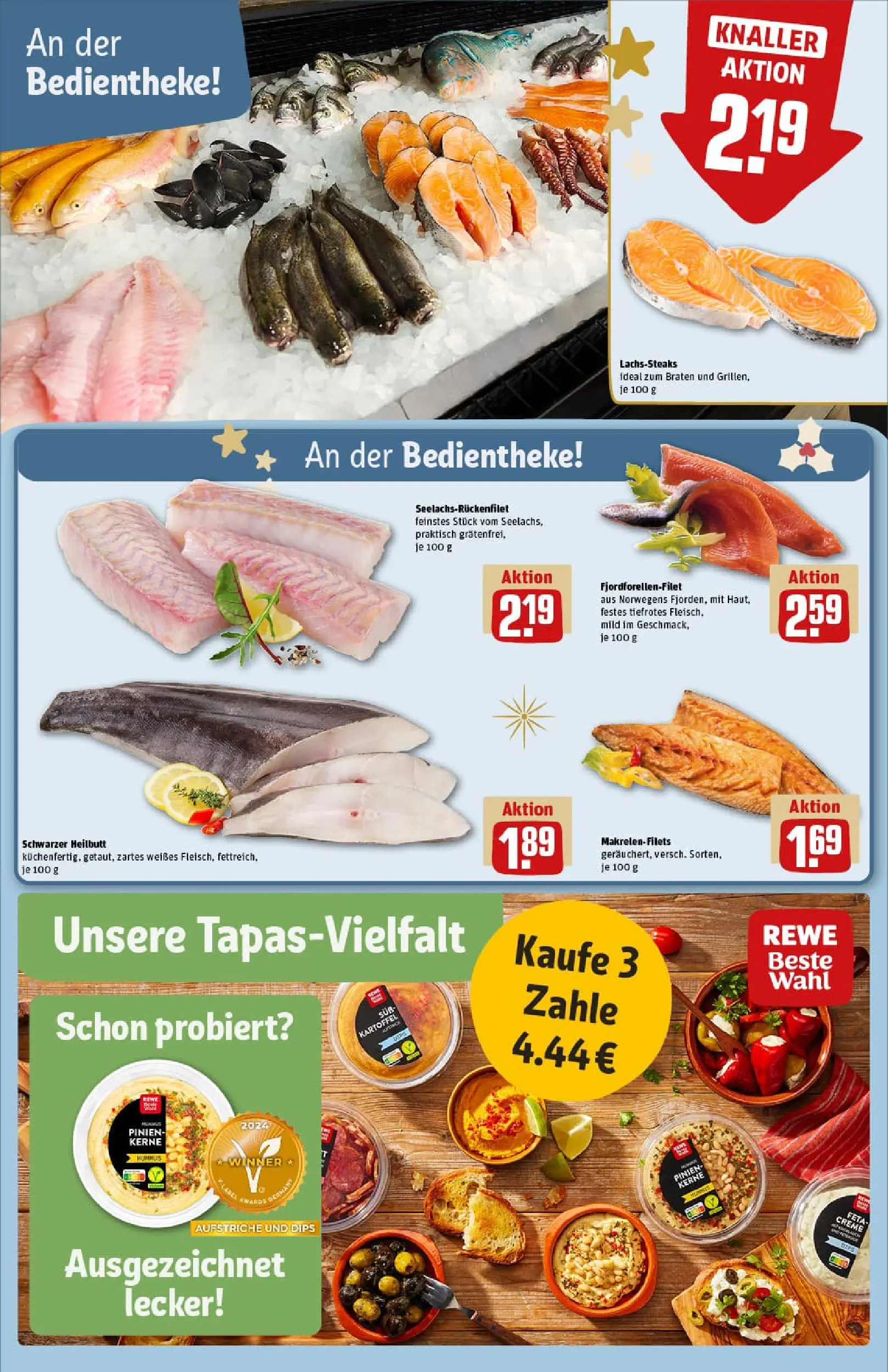 REWE Prospekt ab 07.12.2025 zum Blättern » Angebote | Seite: 9 | Produkte: Feta, Creme, Steak