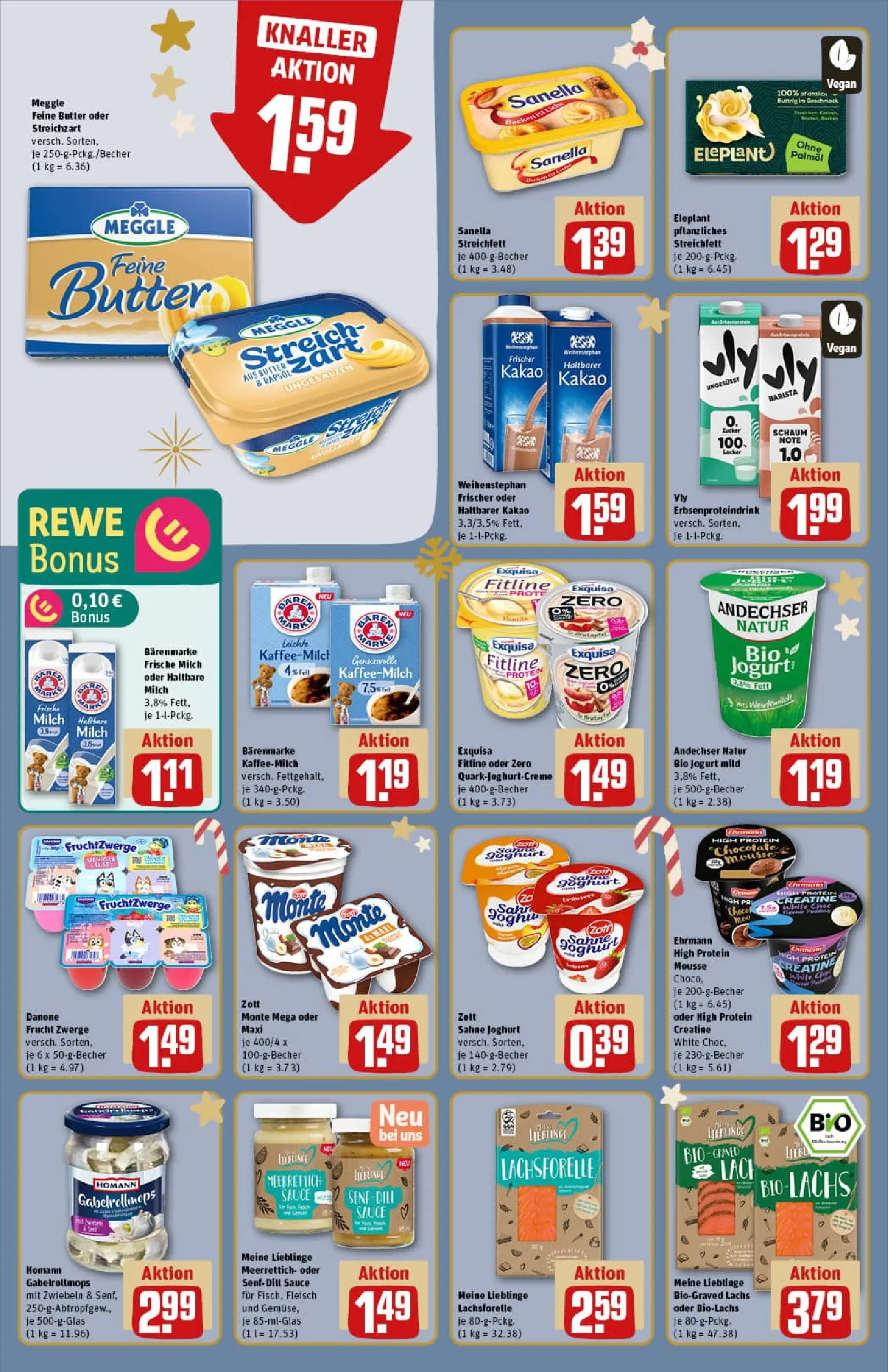 REWE Prospekt ab 07.12.2025 zum Blättern » Angebote | Seite: 18 | Produkte: Butter, Joghurt, Exquisa, Dill