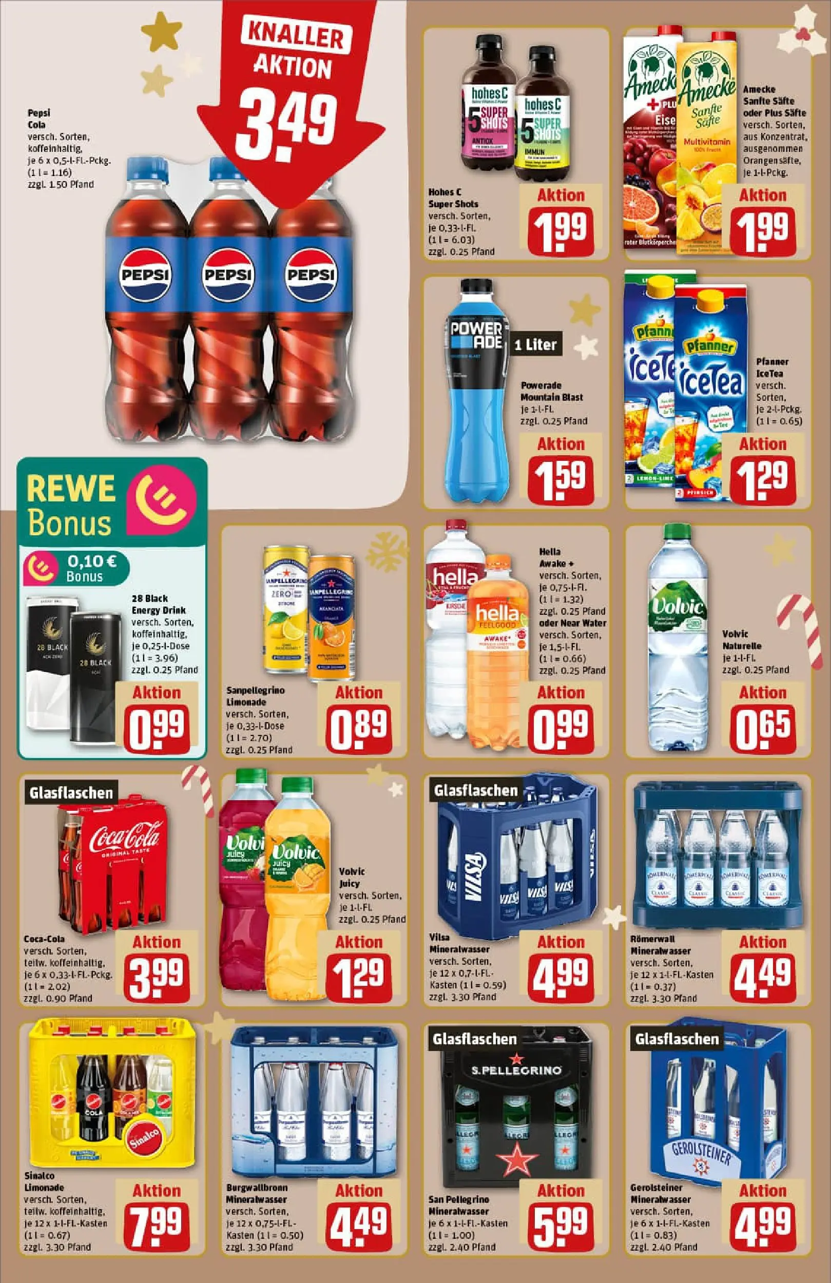 REWE Prospekt ab 07.12.2025 zum Blättern » Angebote | Seite: 20 | Produkte: Sinalco, Cola, Energy, Orangen