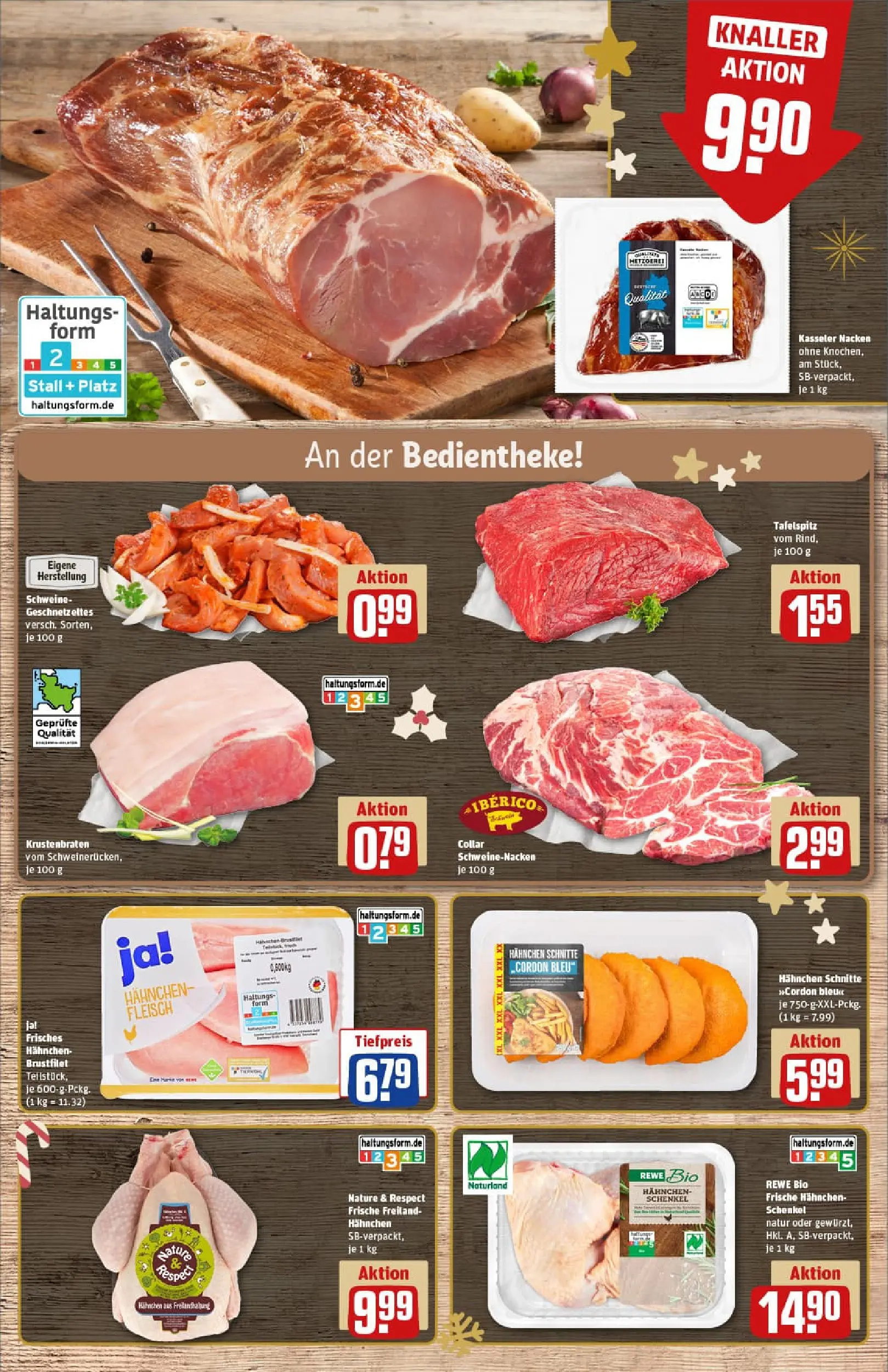 REWE Prospekt ab 07.12.2025 zum Blättern » Angebote | Seite: 10 | Produkte: Tafelspitz, Schweinenacken, Krustenbraten, Fleisch