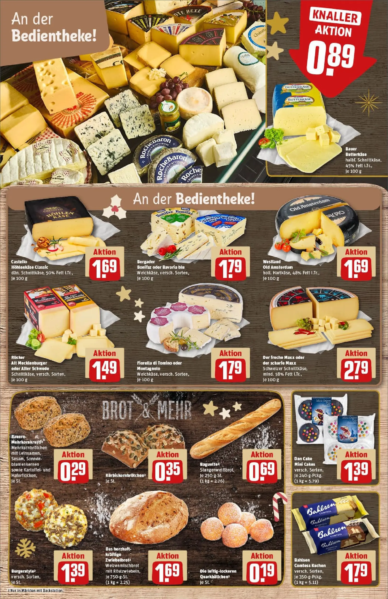 REWE Prospekt ab 07.12.2025 zum Blättern » Angebote | Seite: 13 | Produkte: Quark, Burger, Baguette, Brot