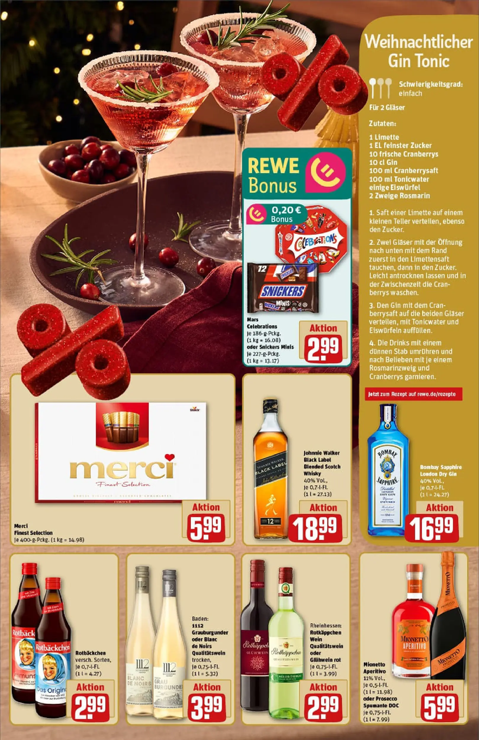 REWE Prospekt ab 07.12.2025 zum Blättern » Angebote | Seite: 7 | Produkte: Celebrations, Mars, Saft, Johnnie walker
