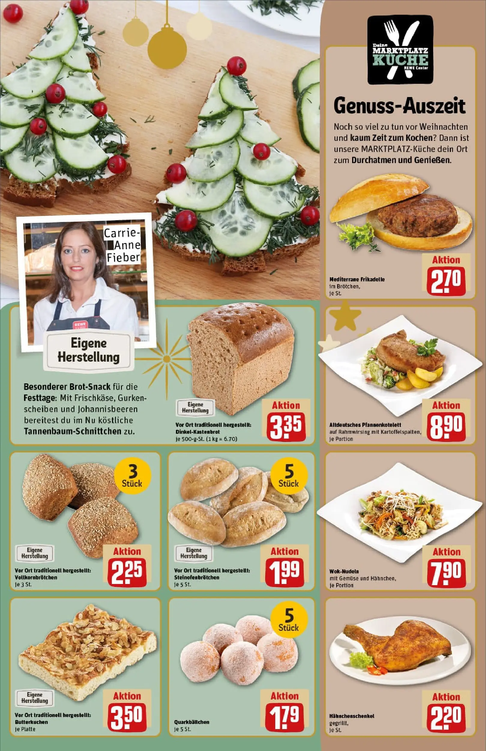 REWE Prospekt ab 07.12.2025 zum Blättern » Angebote | Seite: 15 | Produkte: Küche, Donuts, Gemüse, Gurken