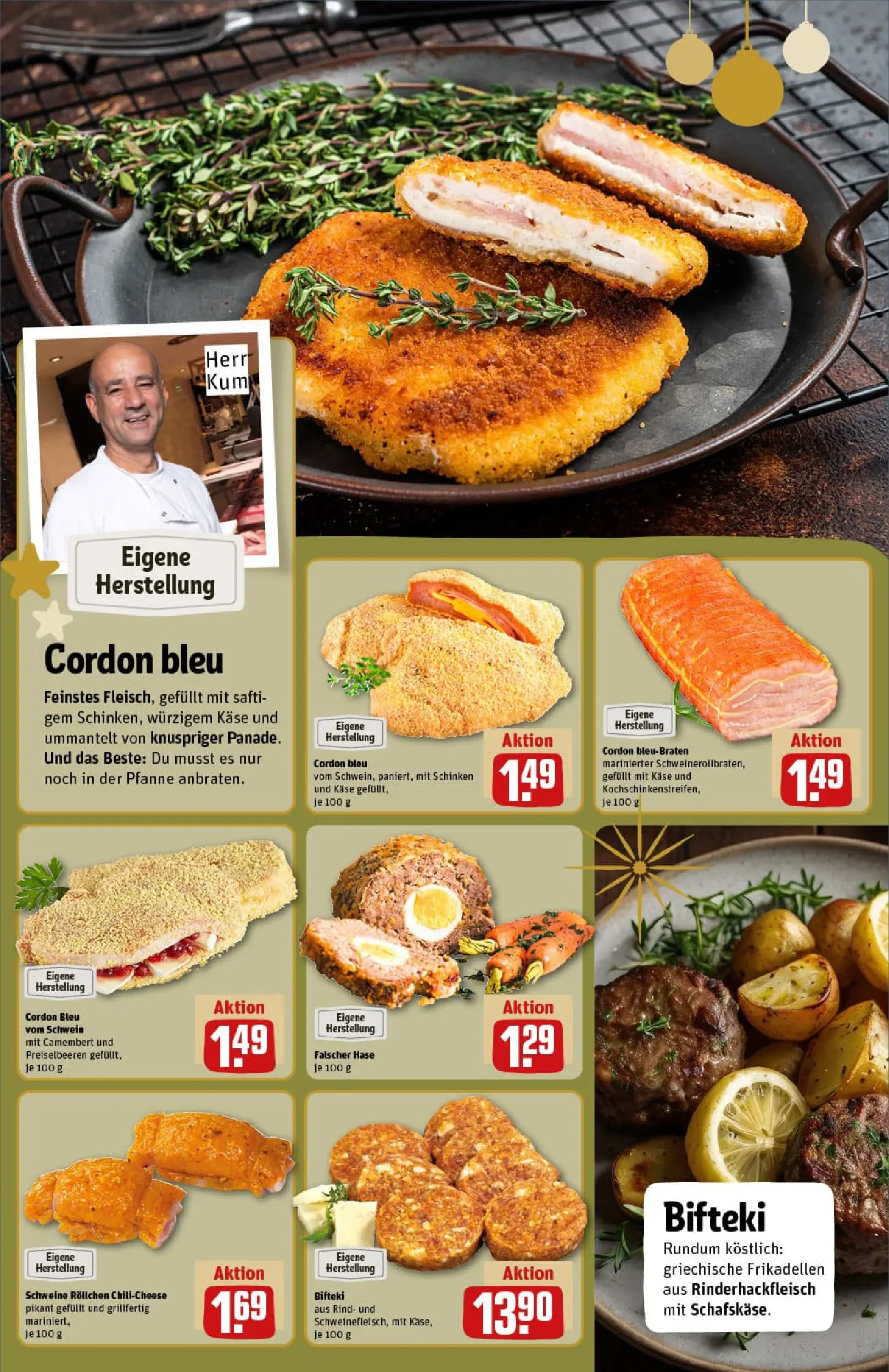 REWE Prospekt ab 07.12.2025 zum Blättern » Angebote | Seite: 16 | Produkte: Käse, Schinken