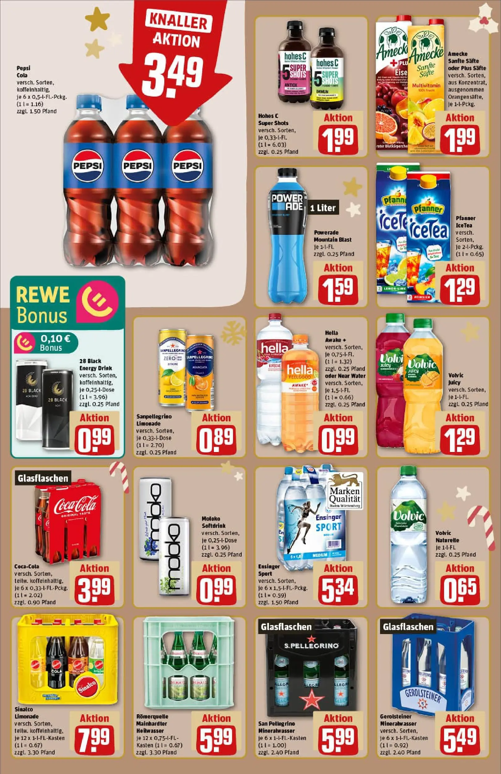 REWE Prospekt ab 07.12.2025 zum Blättern » Angebote | Seite: 18 | Produkte: Sinalco, Energy, Orangen, Powerade