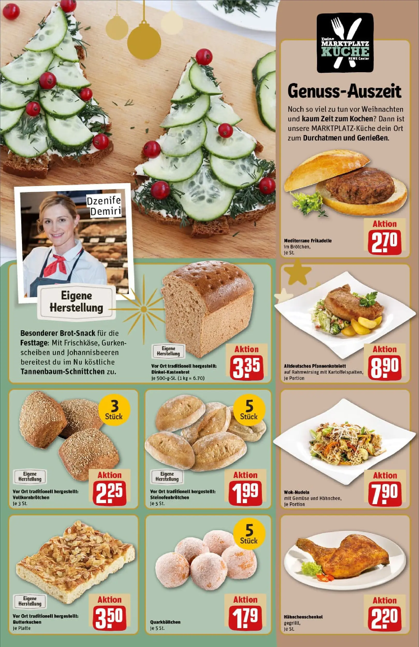 REWE Prospekt ab 07.12.2025 zum Blättern » Angebote | Seite: 15 | Produkte: Hahnchenschenkel, Küche, Gemüse, Gurken