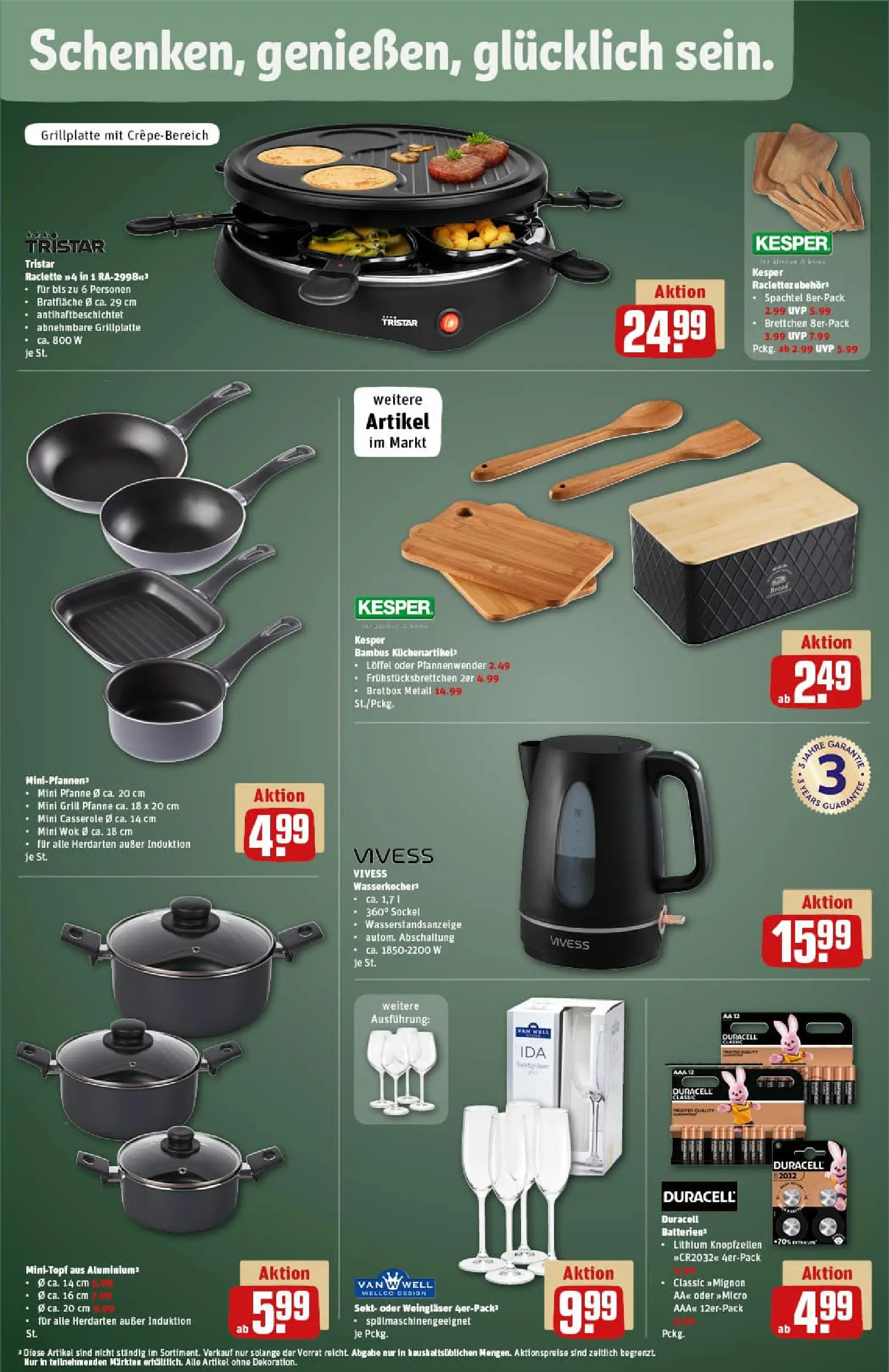 REWE Prospekt ab 07.12.2025 zum Blättern » Angebote | Seite: 29 | Produkte: Wasserkocher, Sekt, Box, Wok