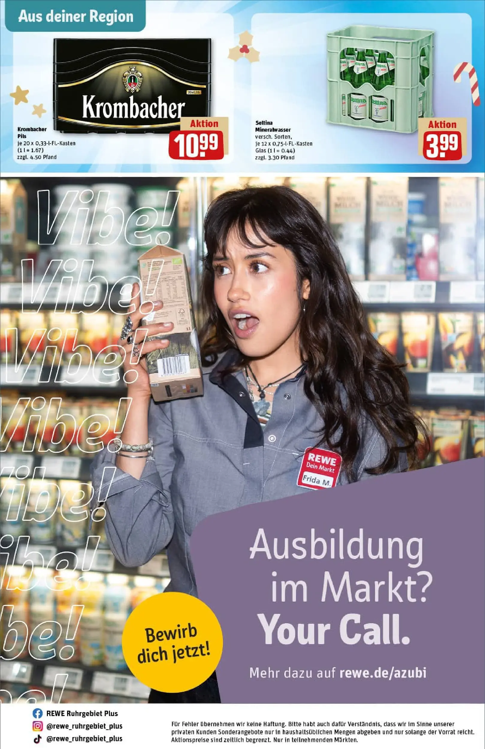 REWE Prospekt ab 07.12.2025 zum Blättern » Angebote | Seite: 28 | Produkte: Pils, Mineralwasser, Krombacher