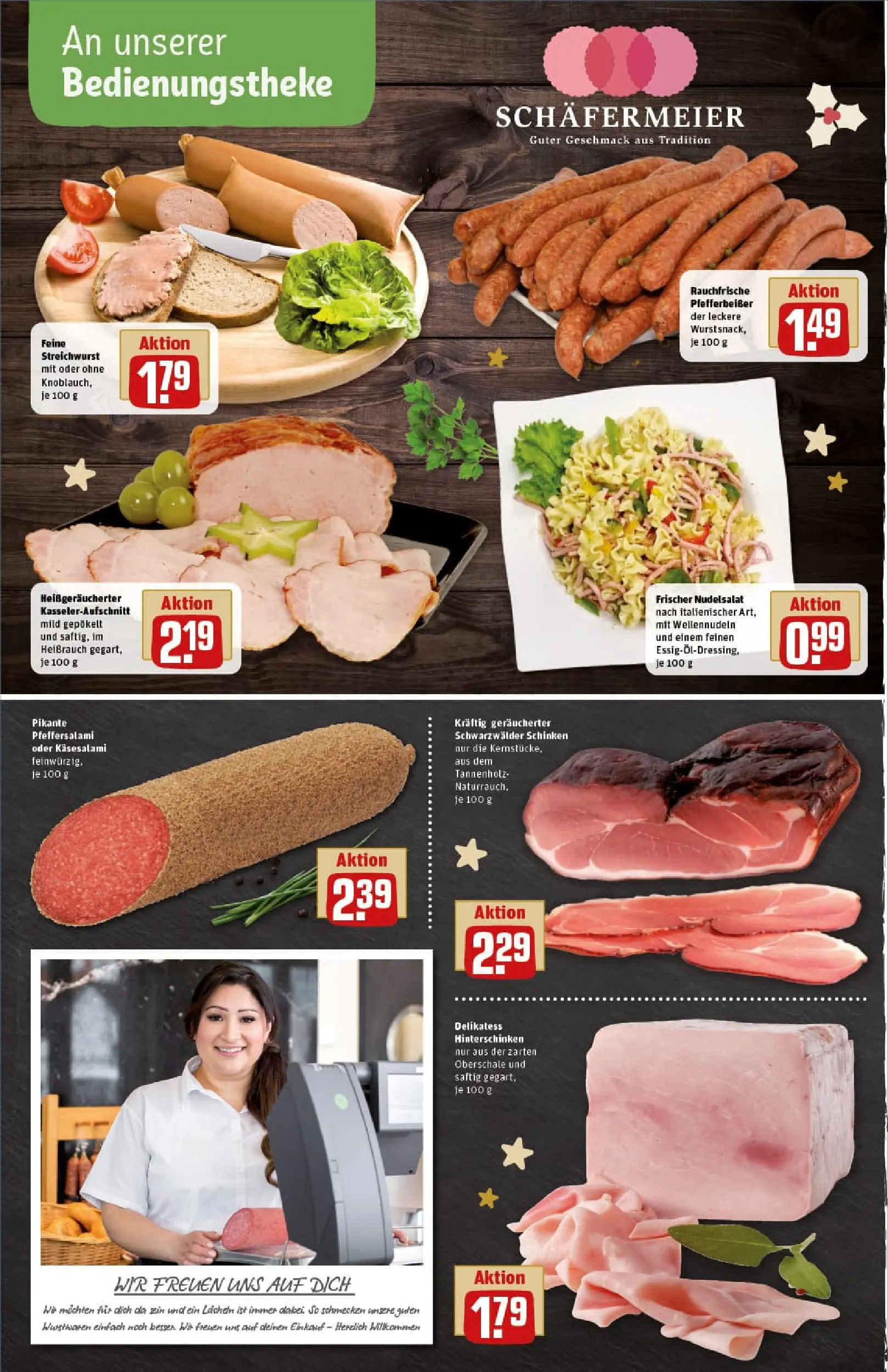 REWE Prospekt ab 07.12.2025 zum Blättern » Angebote | Seite: 8 | Produkte: Wurst, Schinken