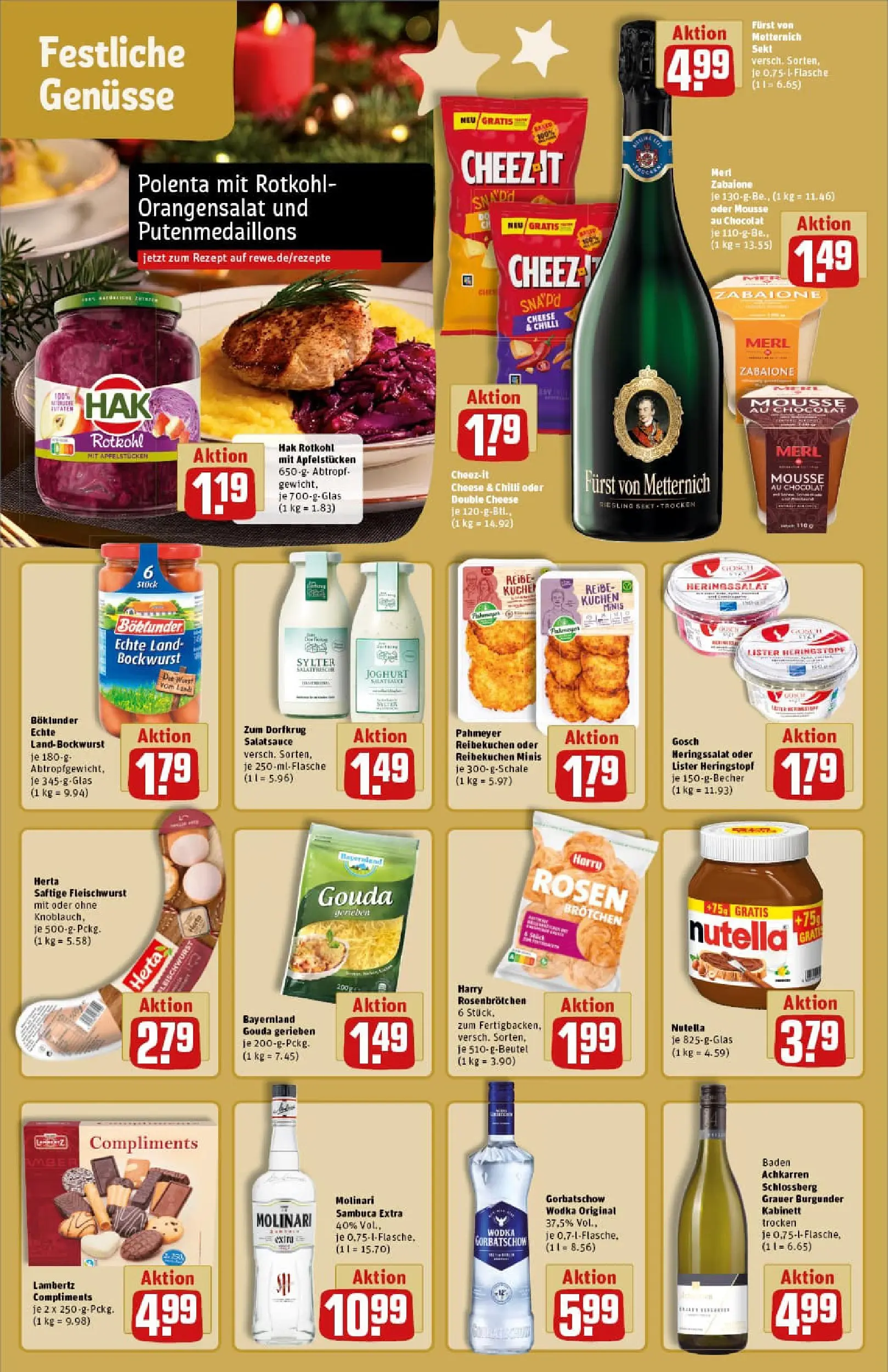 REWE Prospekt ab 07.12.2025 zum Blättern » Angebote | Seite: 16 | Produkte: Joghurt, Sekt, Wodka gorbatschow, Kuchen