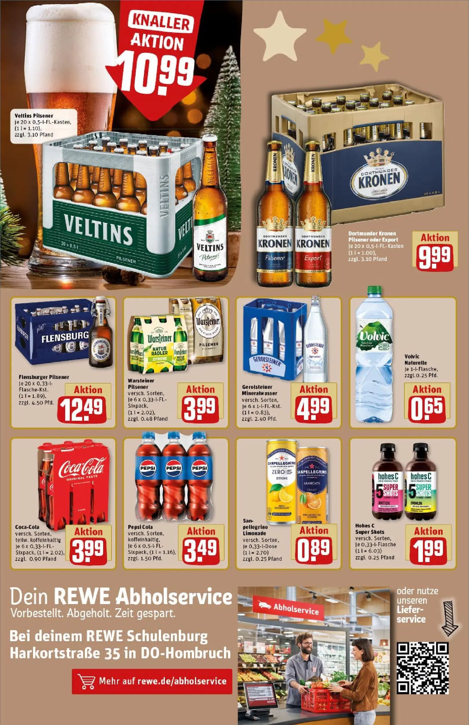 REWE Prospekt ab 07.12.2025 zum Blättern » Angebote | Seite: 18 | Produkte: Flensburger, Warsteiner, Volvic, Veltins