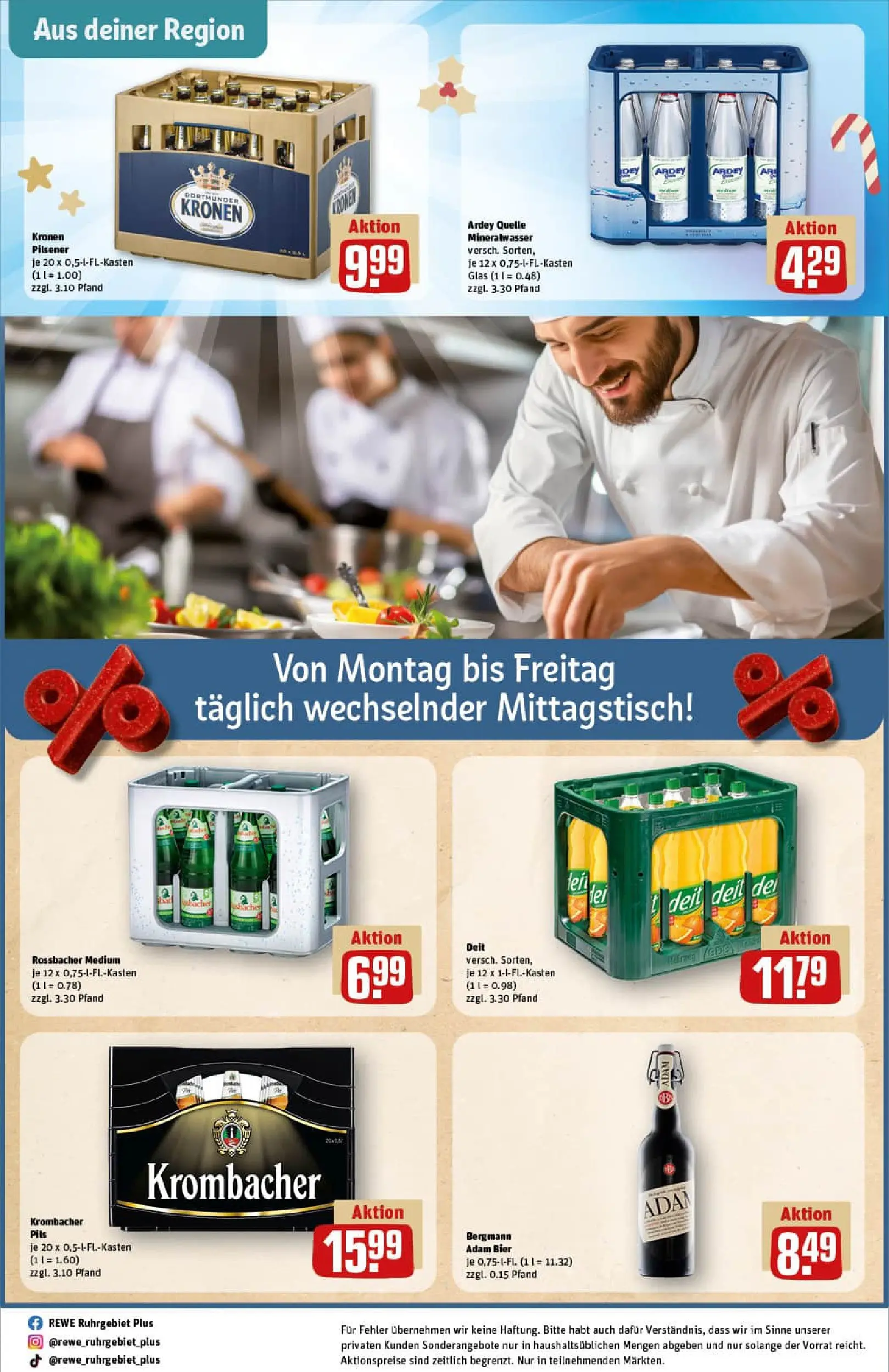 REWE Prospekt ab 07.12.2025 zum Blättern » Angebote | Seite: 27 | Produkte: Bier, Pils, Mineralwasser, Krombacher