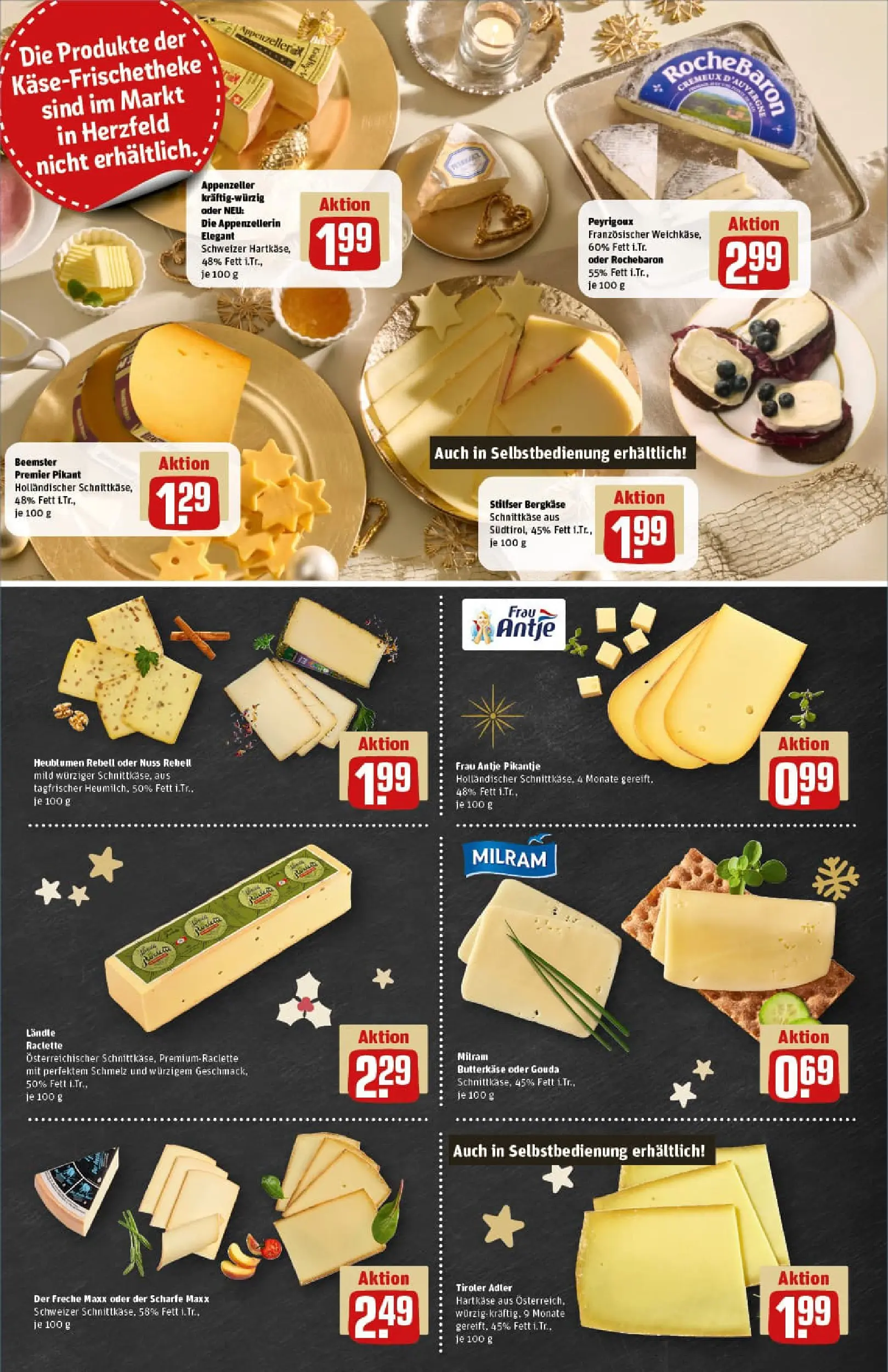 REWE Prospekt ab 07.12.2025 zum Blättern » Angebote | Seite: 9 | Produkte: Gouda, Milram, Raclette