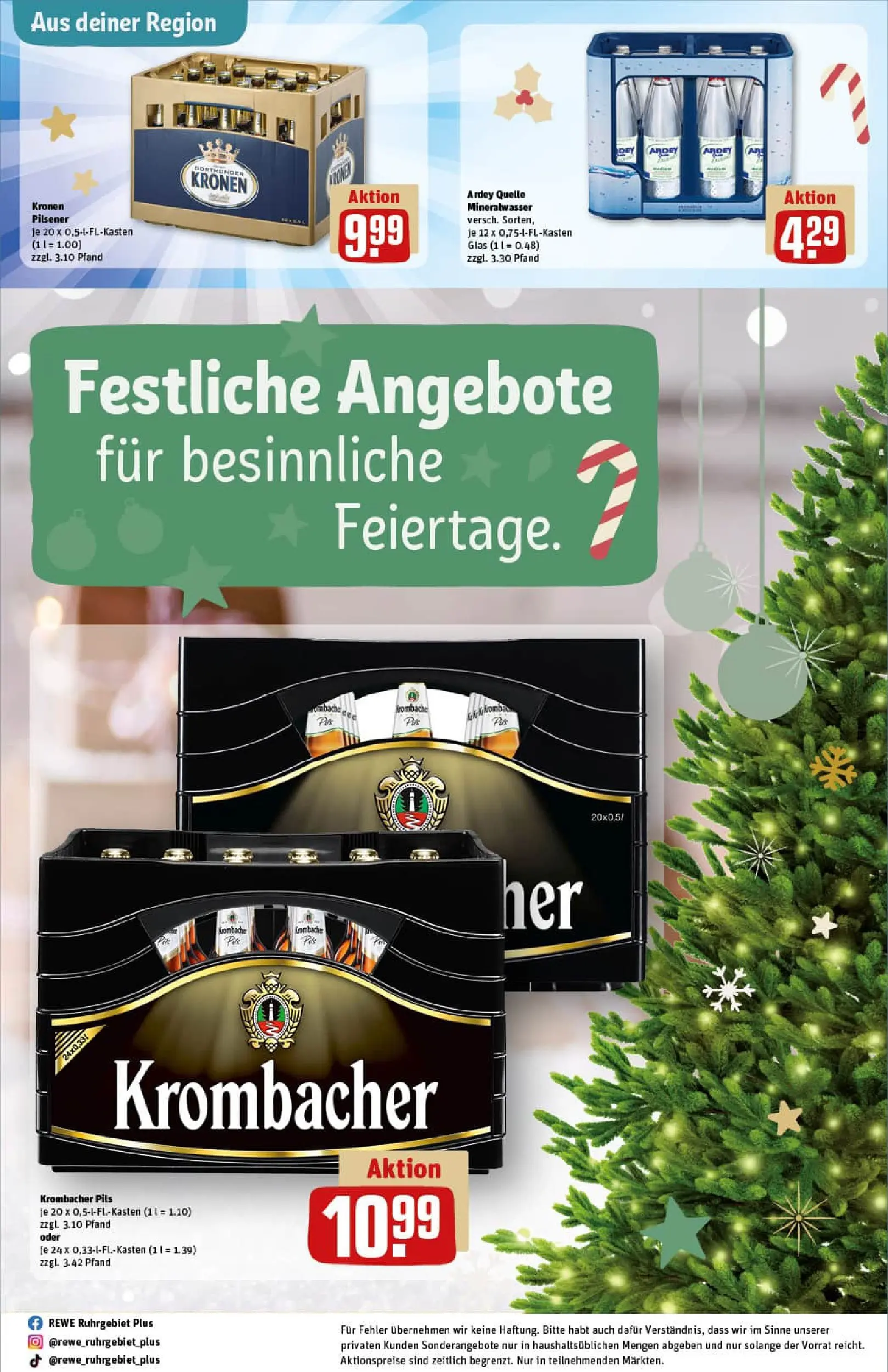 REWE Prospekt ab 07.12.2025 zum Blättern » Angebote | Seite: 27 | Produkte: Pils, Mineralwasser, Krombacher