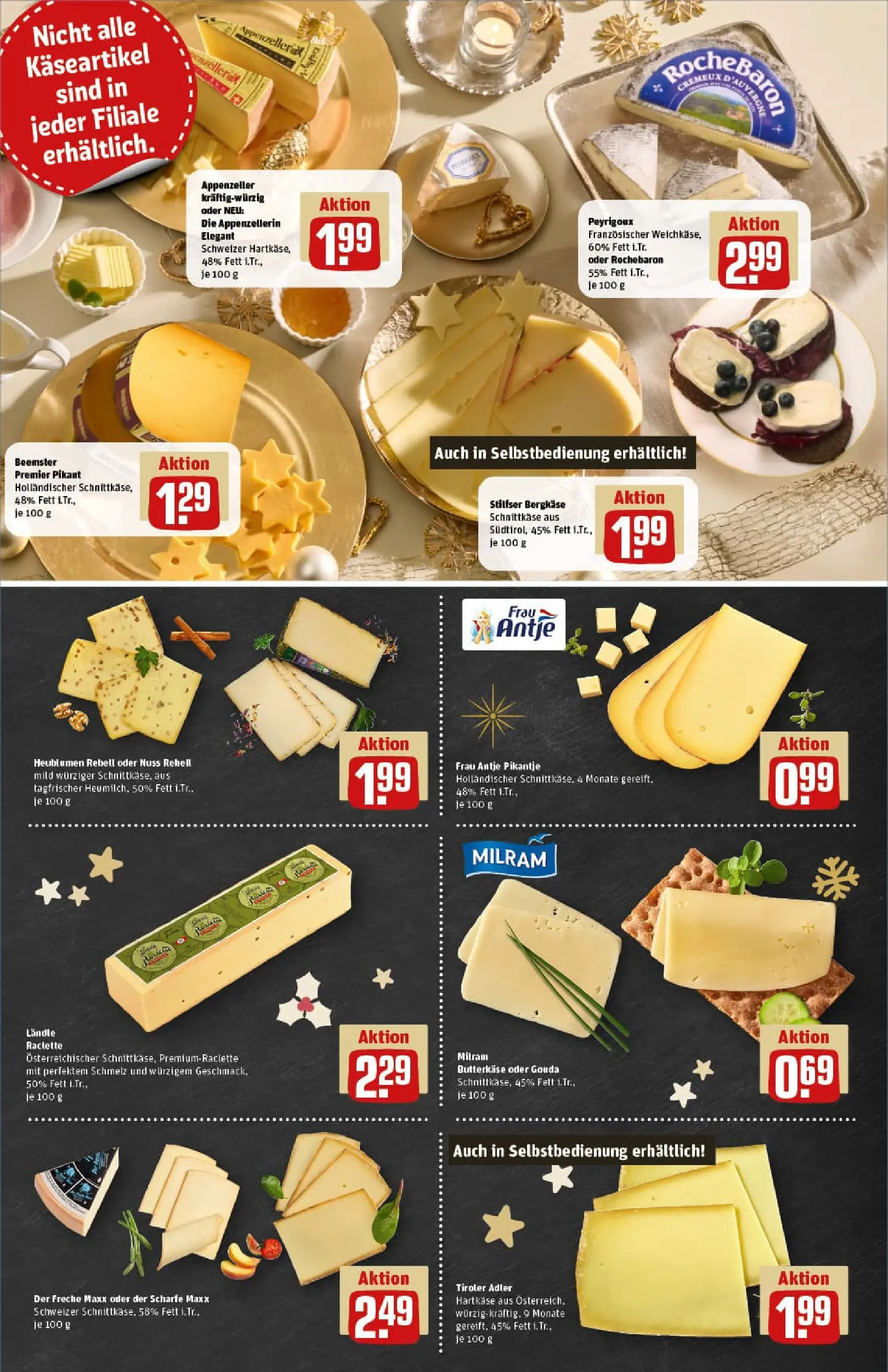REWE Prospekt ab 07.12.2025 zum Blättern » Angebote | Seite: 9 | Produkte: Gouda, Milram, Raclette