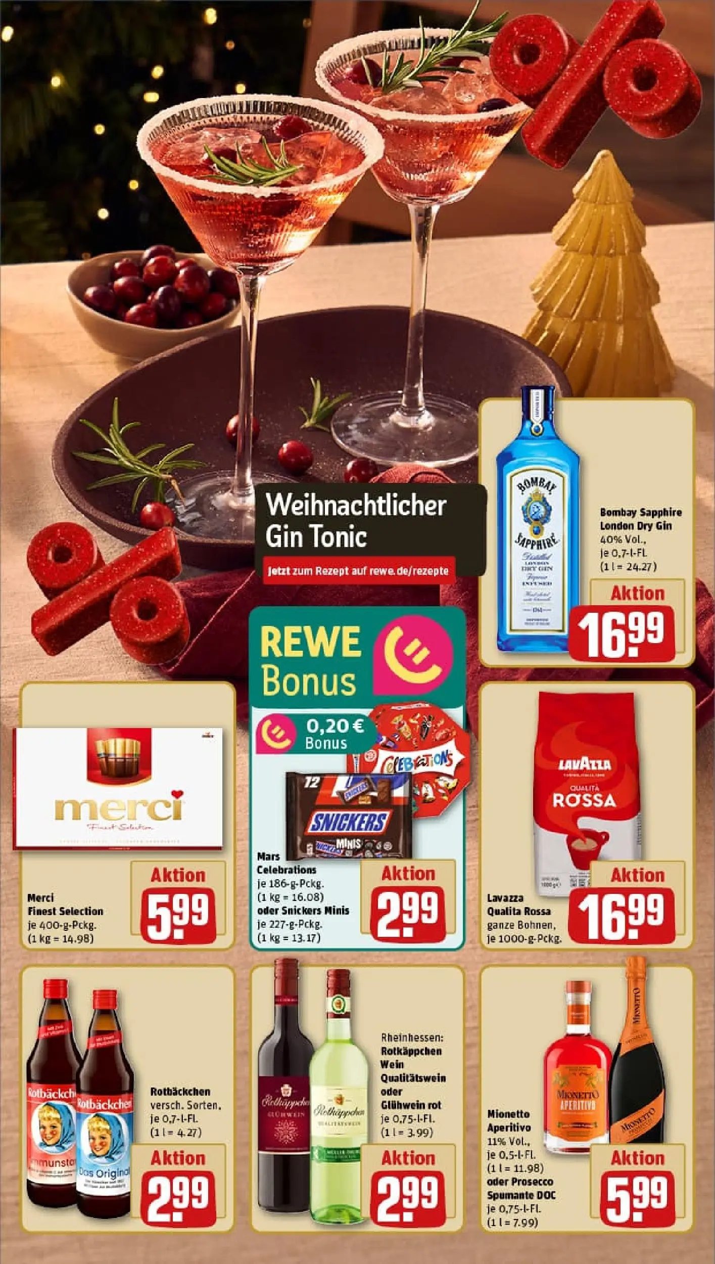 REWE Prospekt ab 07.12.2025 zum Blättern » Angebote | Seite: 9 | Produkte: Merci, Lavazza, Mars, Prosecco