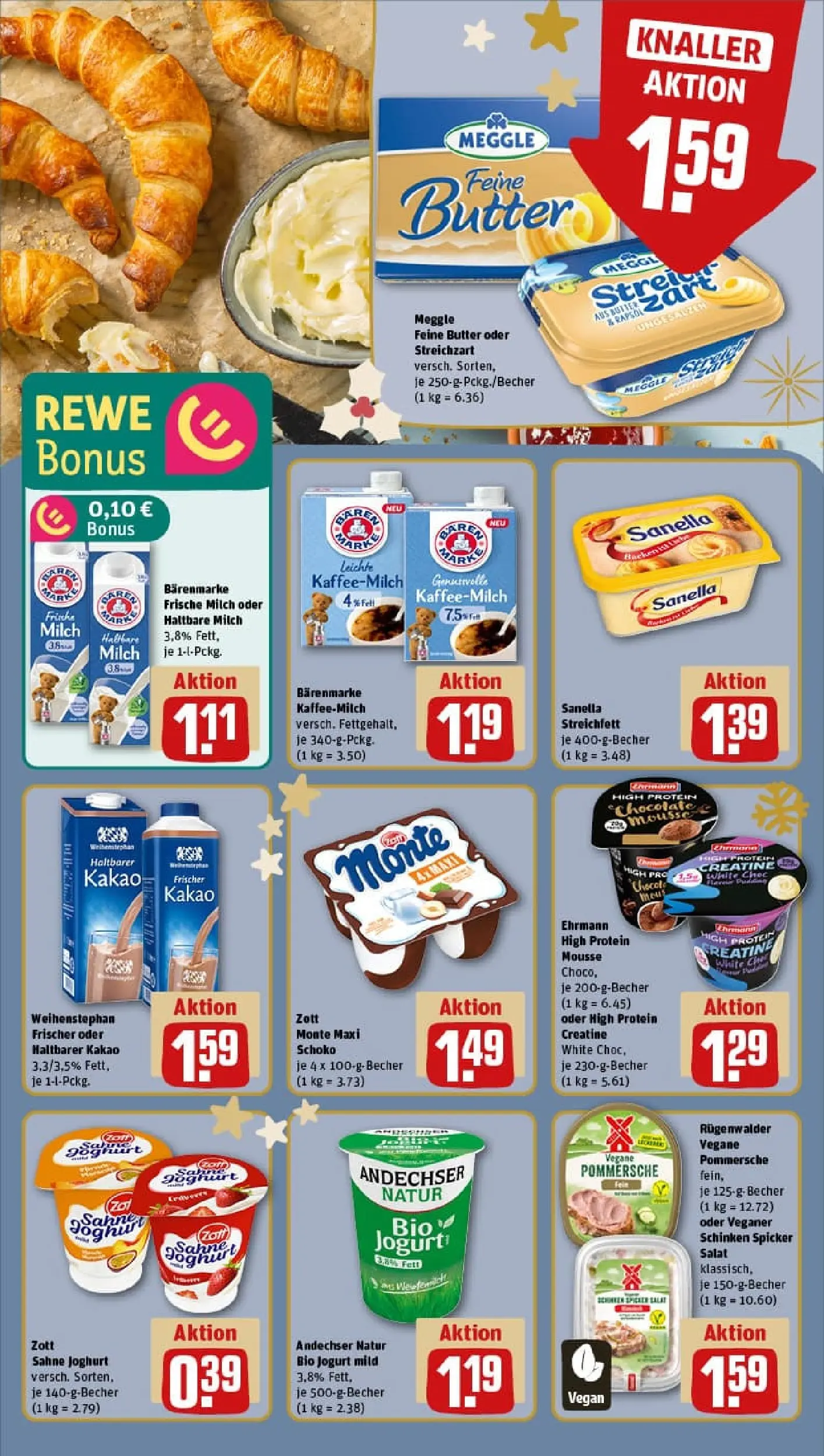 REWE Prospekt ab 07.12.2025 zum Blättern » Angebote | Seite: 14 | Produkte: Milch, Rapsöl, Haltbare milch, Sahne