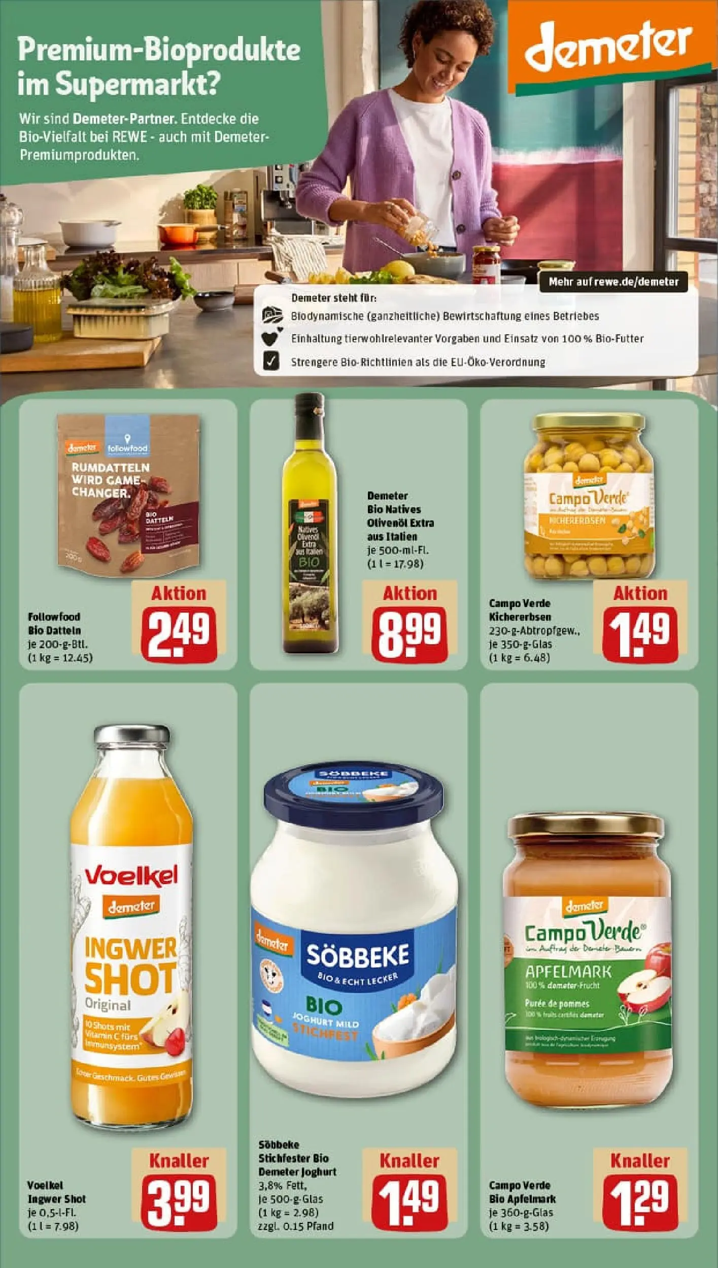 REWE Prospekt ab 07.12.2025 zum Blättern » Angebote | Seite: 21 | Produkte: Joghurt, Olivenol, Pommes, Apple