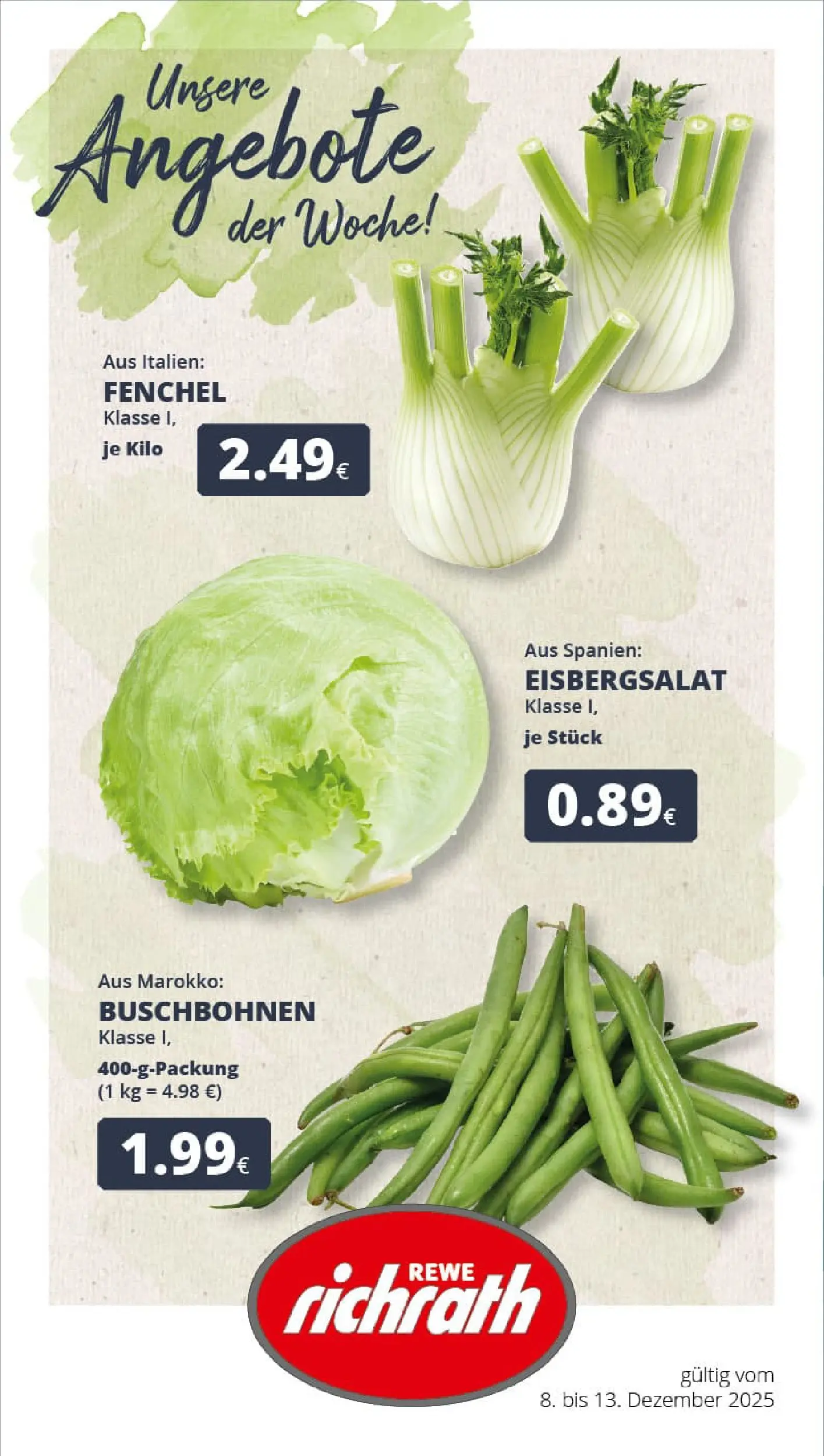 REWE Prospekt ab 07.12.2025 zum Blättern » Angebote | Seite: 1