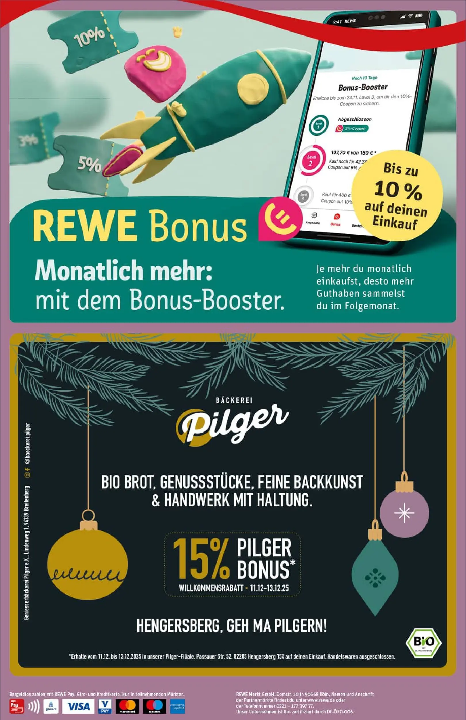 REWE Prospekt ab 07.12.2025 zum Blättern » Angebote | Seite: 4 | Produkte: Bäckerei