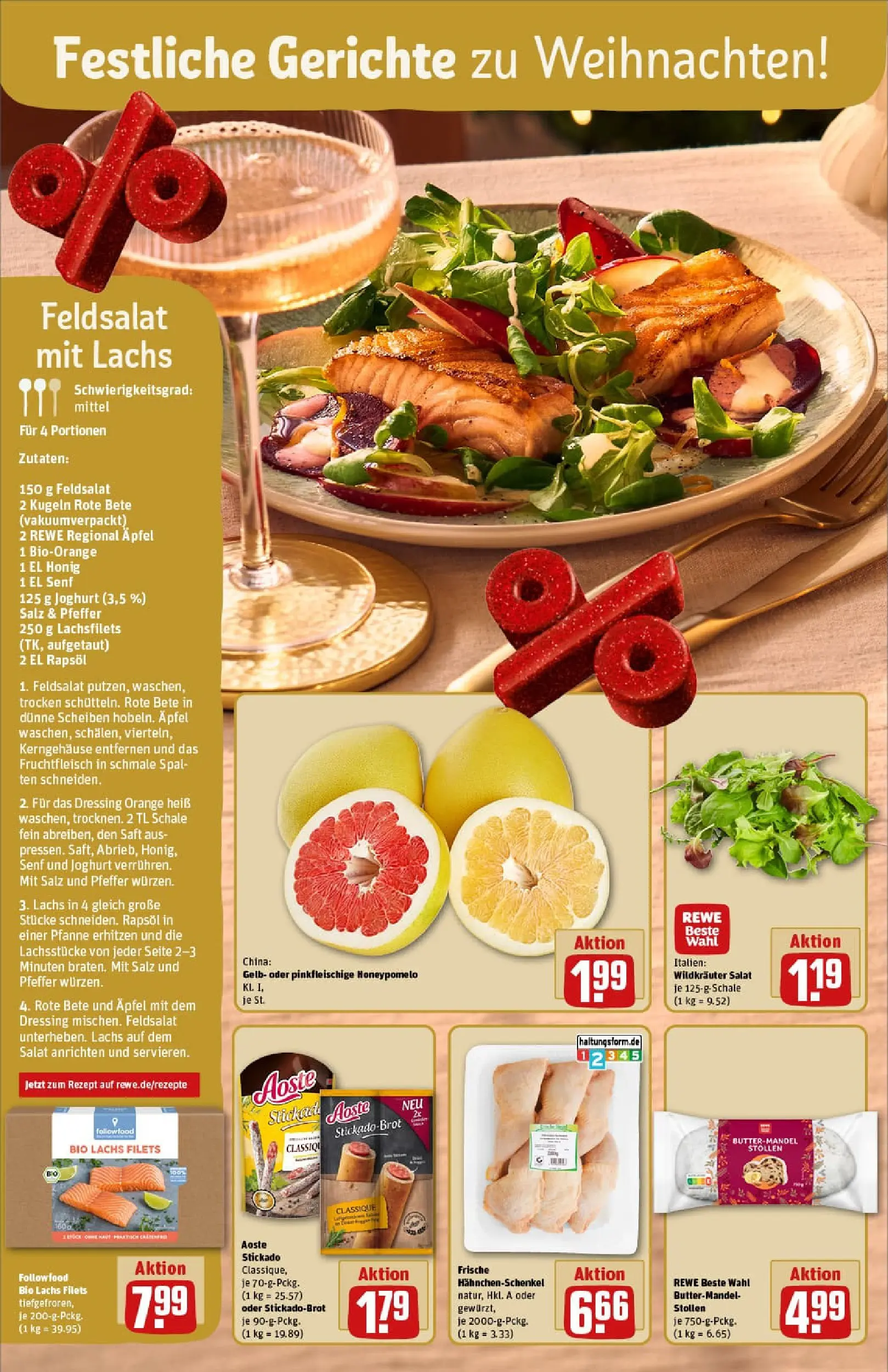 REWE Prospekt ab 07.12.2025 zum Blättern » Angebote | Seite: 4 | Produkte: Dressing, Lachs, Pfeffer, Saft