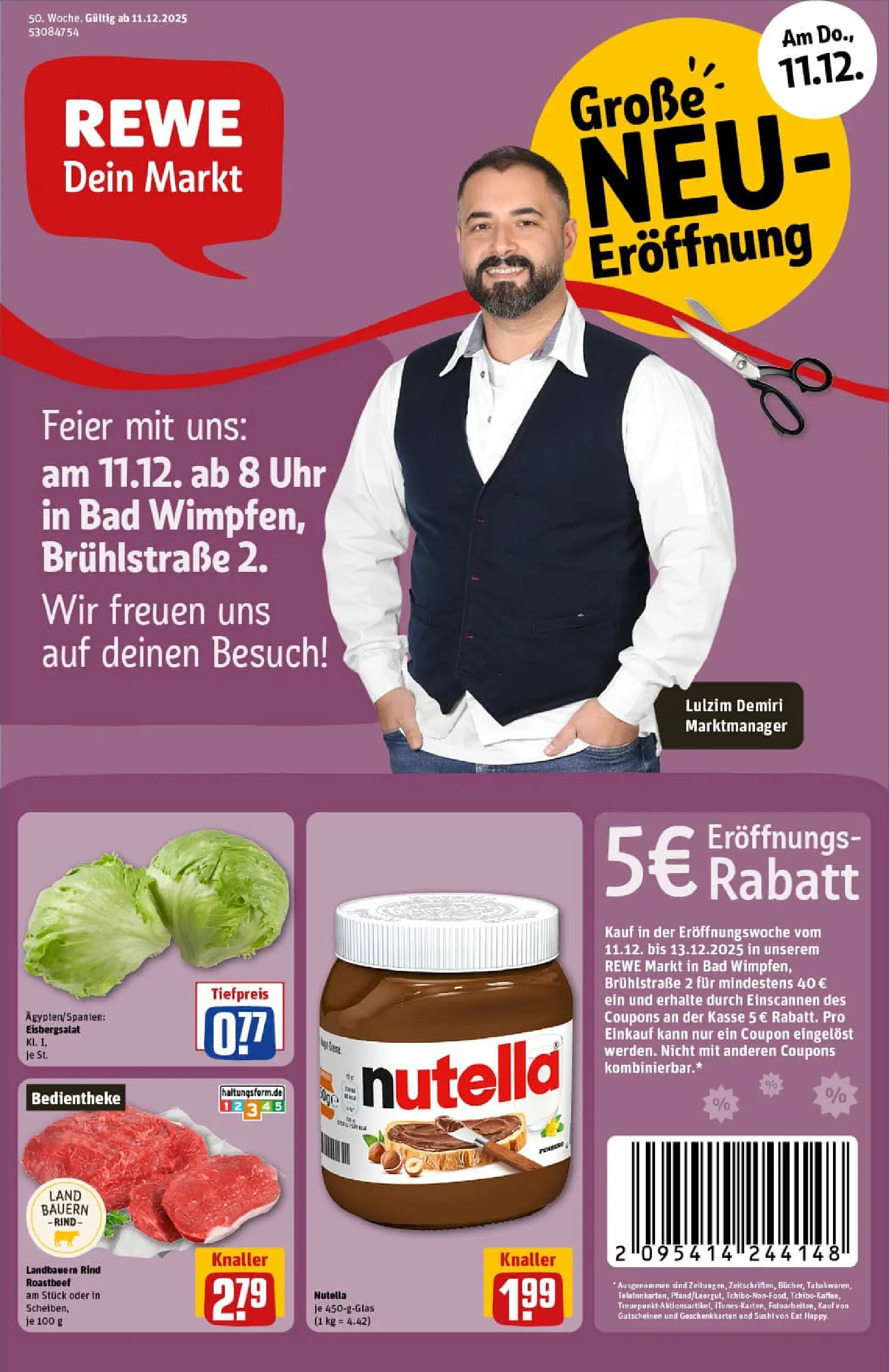 REWE Prospekt ab 07.12.2025 zum Blättern » Angebote | Seite: 1