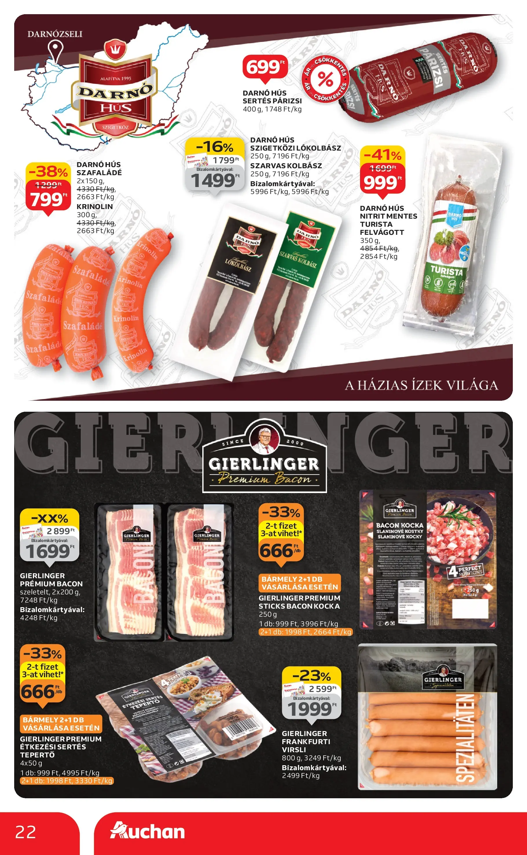 Akciós újság új Auchan - 2025.12.03. -tól/töl ⏳ | Oldal: 22 | Termékek: Kolbász, Hús, Krinolin, Párizsi Auchan - Auchan újság érvényessége 12.10.-ig - 2025.12.03. -tól/töl > akció, lapozható szórólap 🛍️ | Oldal: 22 | Termékek: Kolbász, Hús, Krinolin, Párizsi